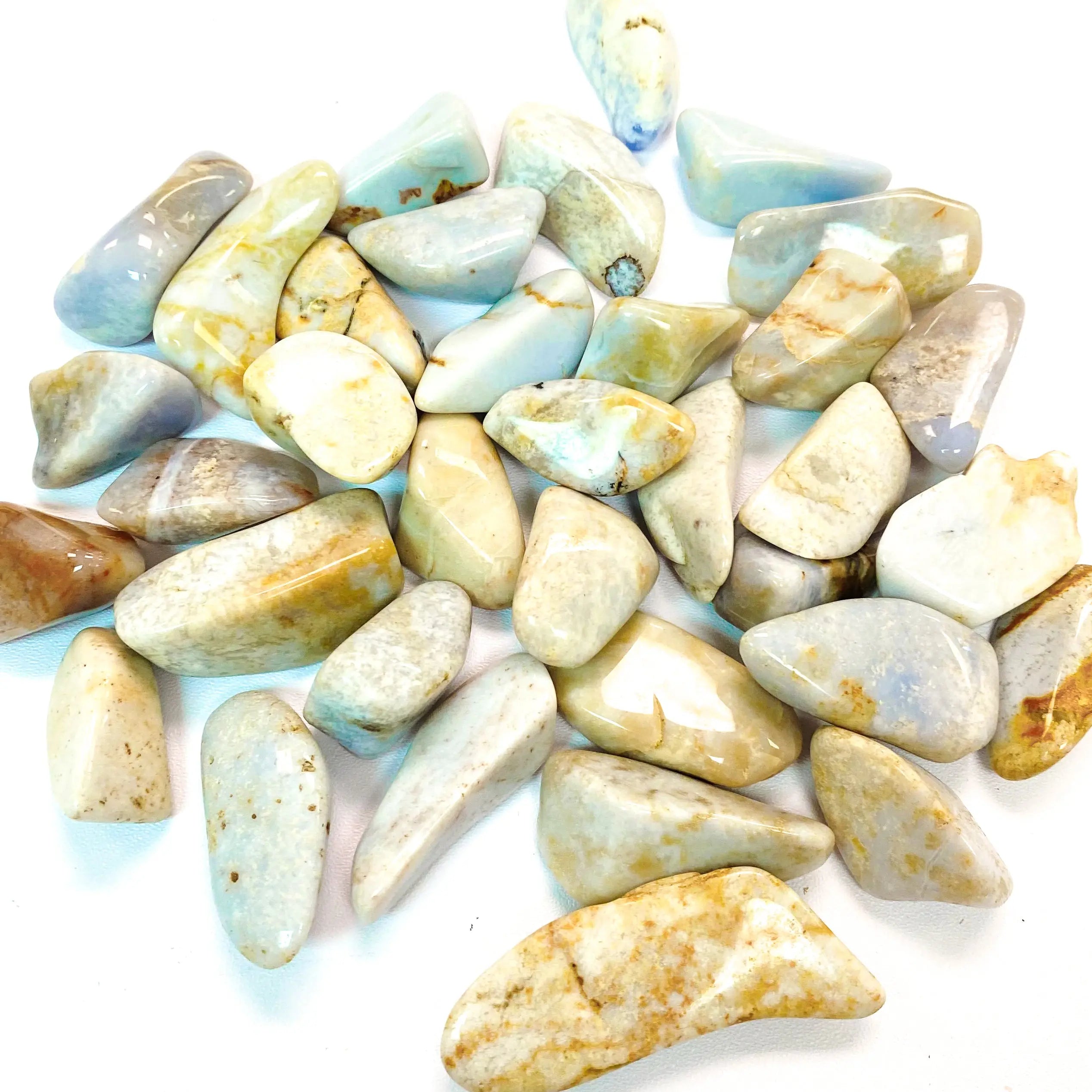 Blue Chalcedony Pocket Stone Arabella Crystals