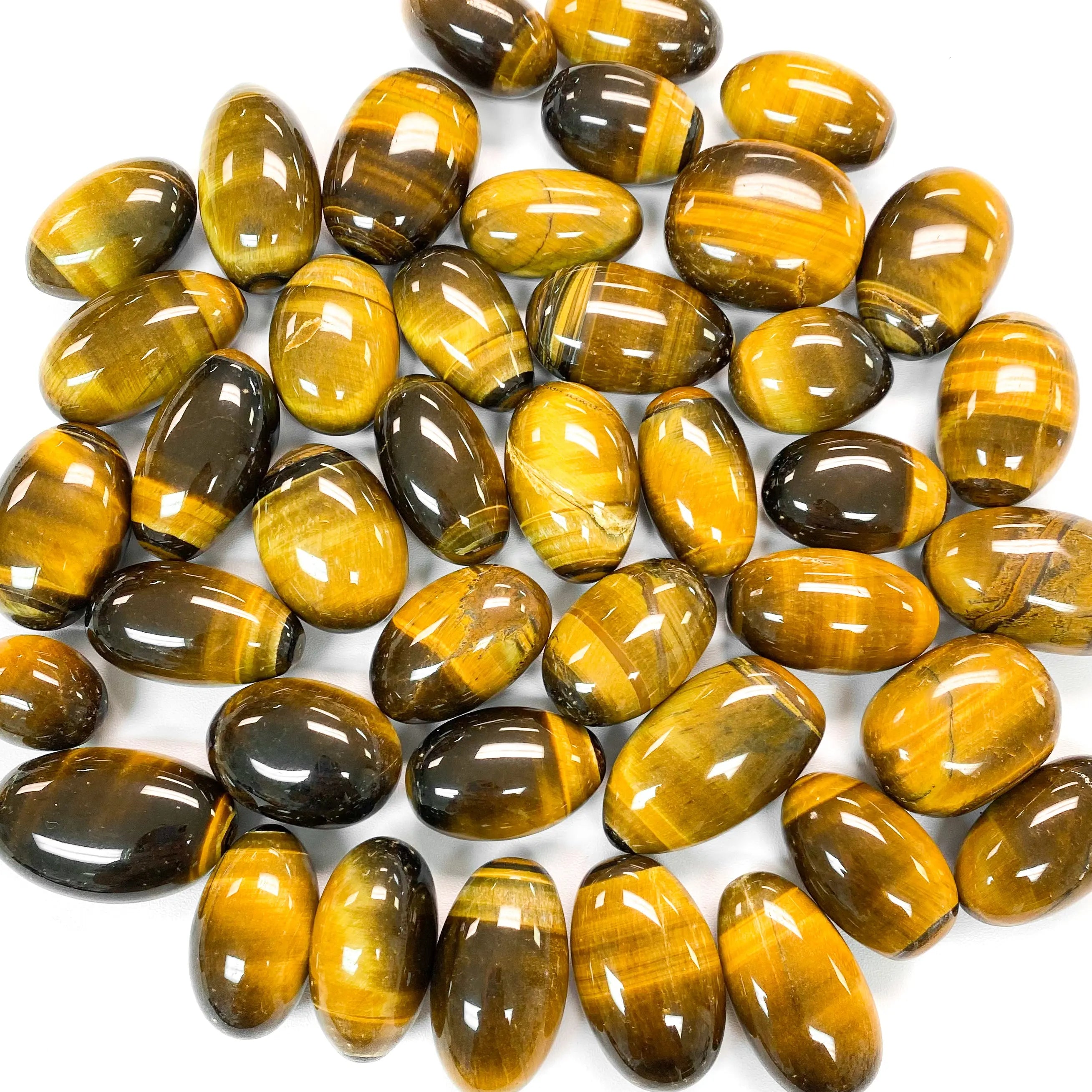 Gold Tiger Eye Pocket Stone Arabella Crystals