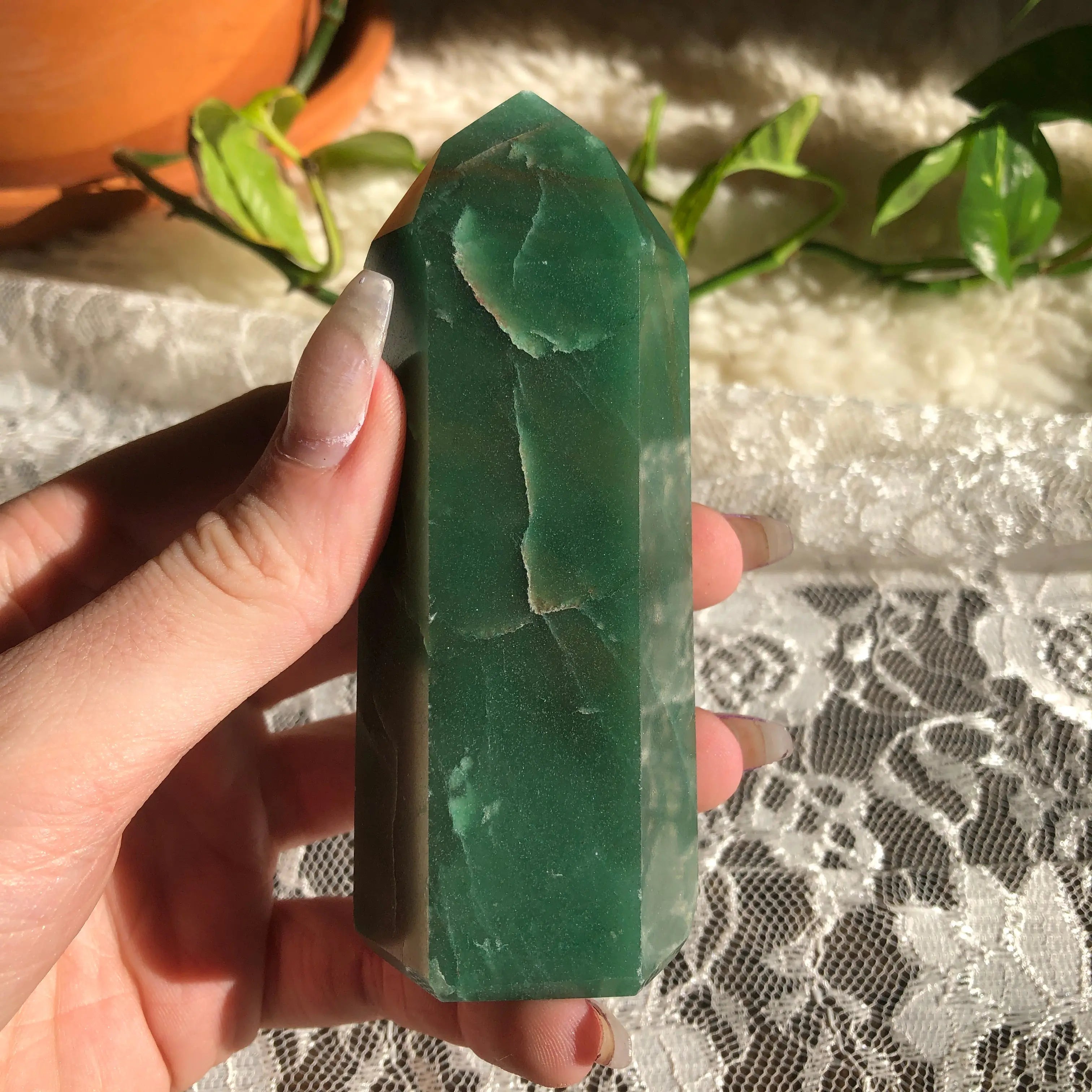 Green Aventurine Point Arabella Crystals