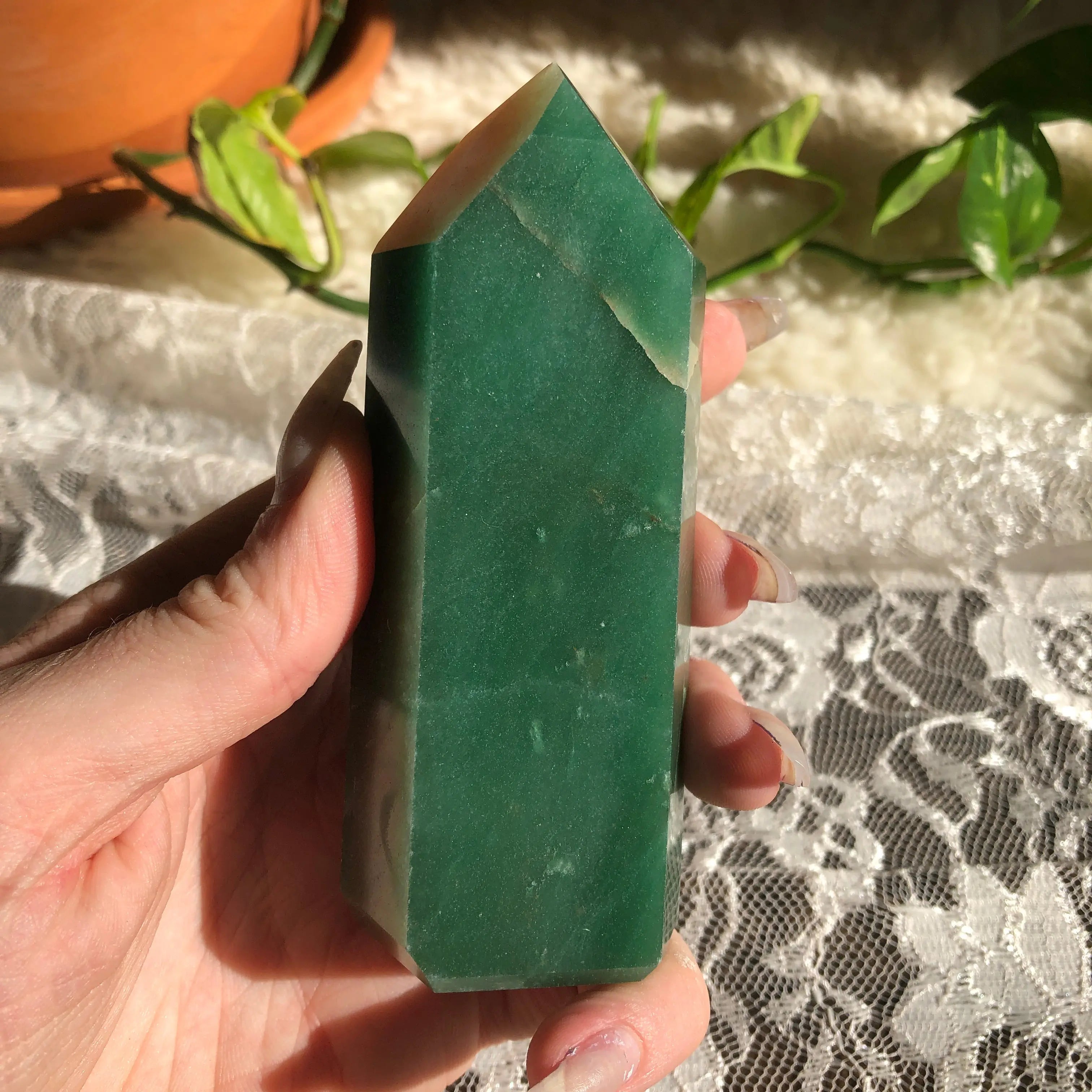 Green Aventurine Point Arabella Crystals