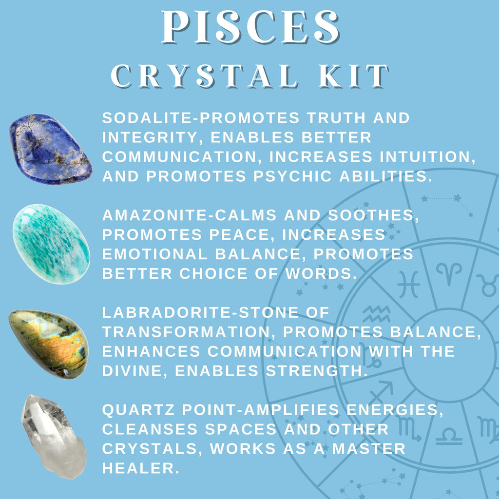 Pisces Zodiac Crystal Kit
