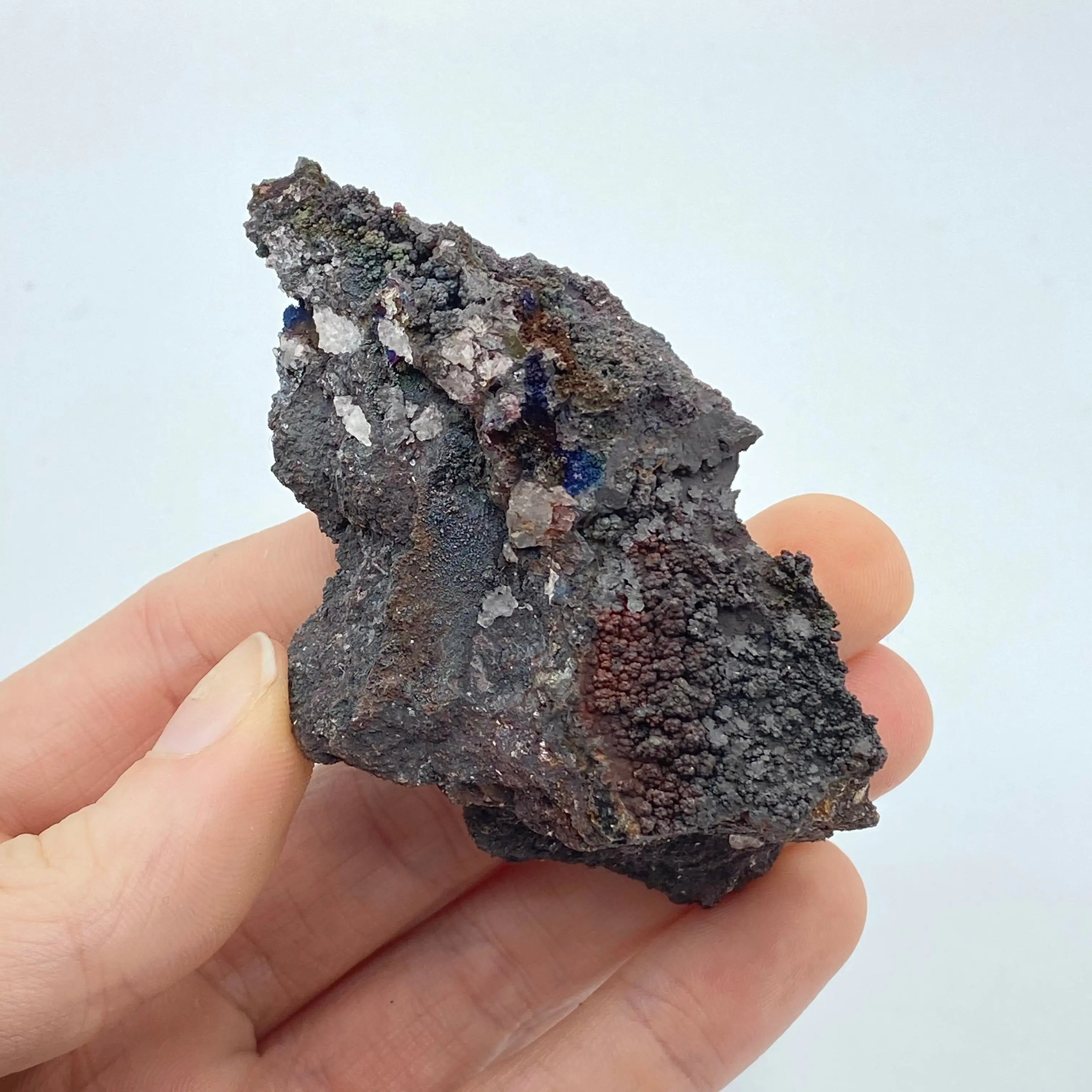 Iridescent Hematite on Turgite Arabella Crystals