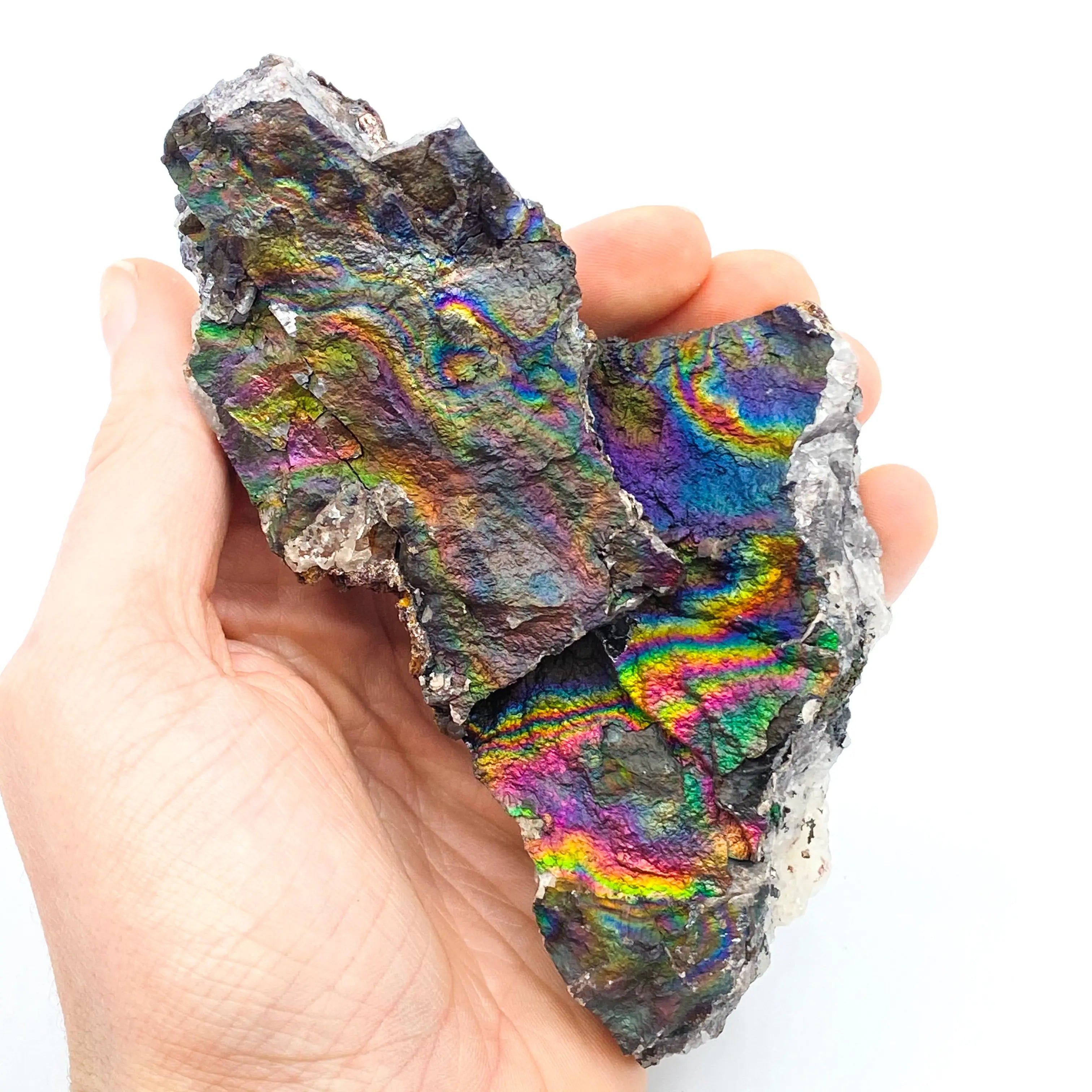 Iridescent Hematite on Turgite Arabella Crystals
