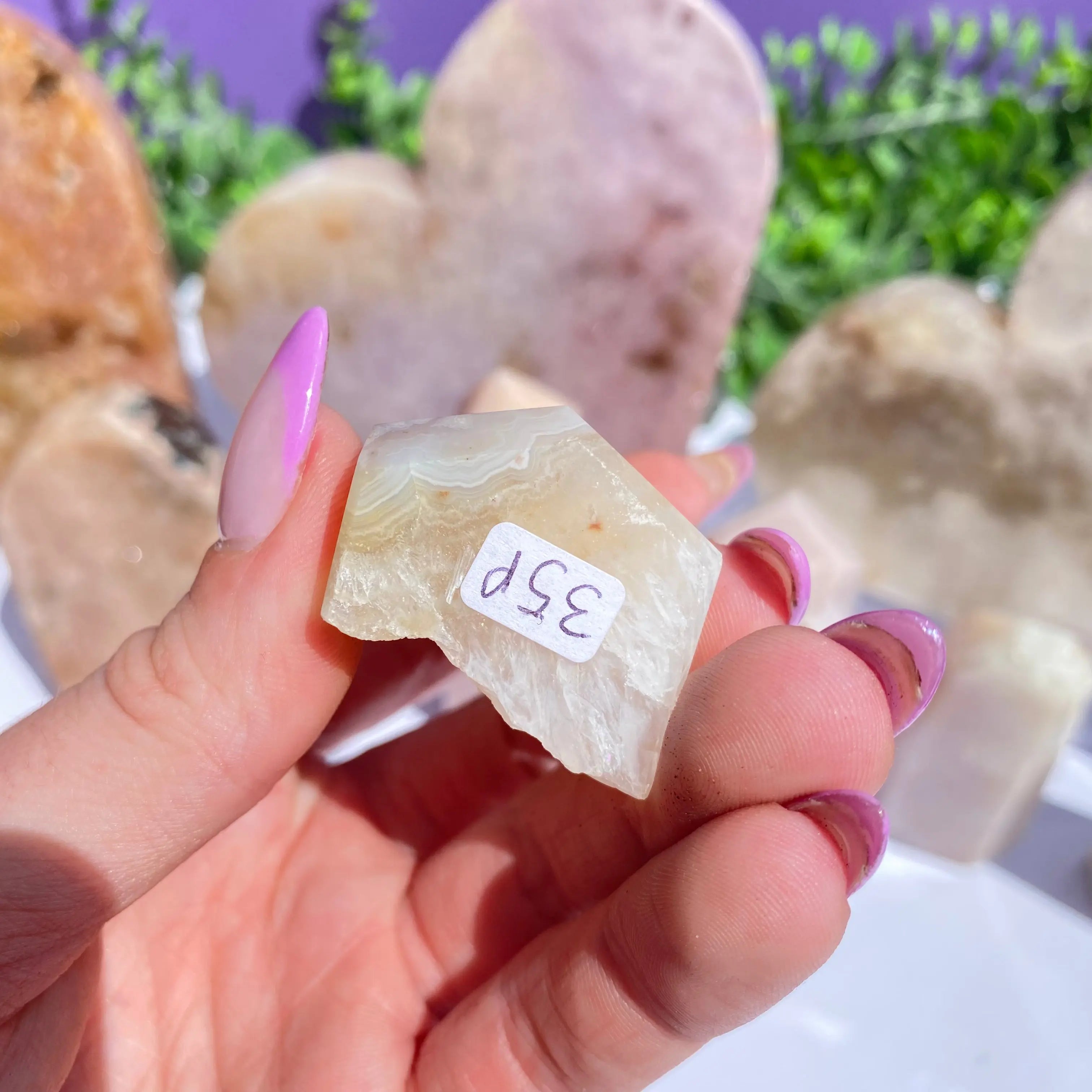 Pink Amethyst Point Arabella Crystals