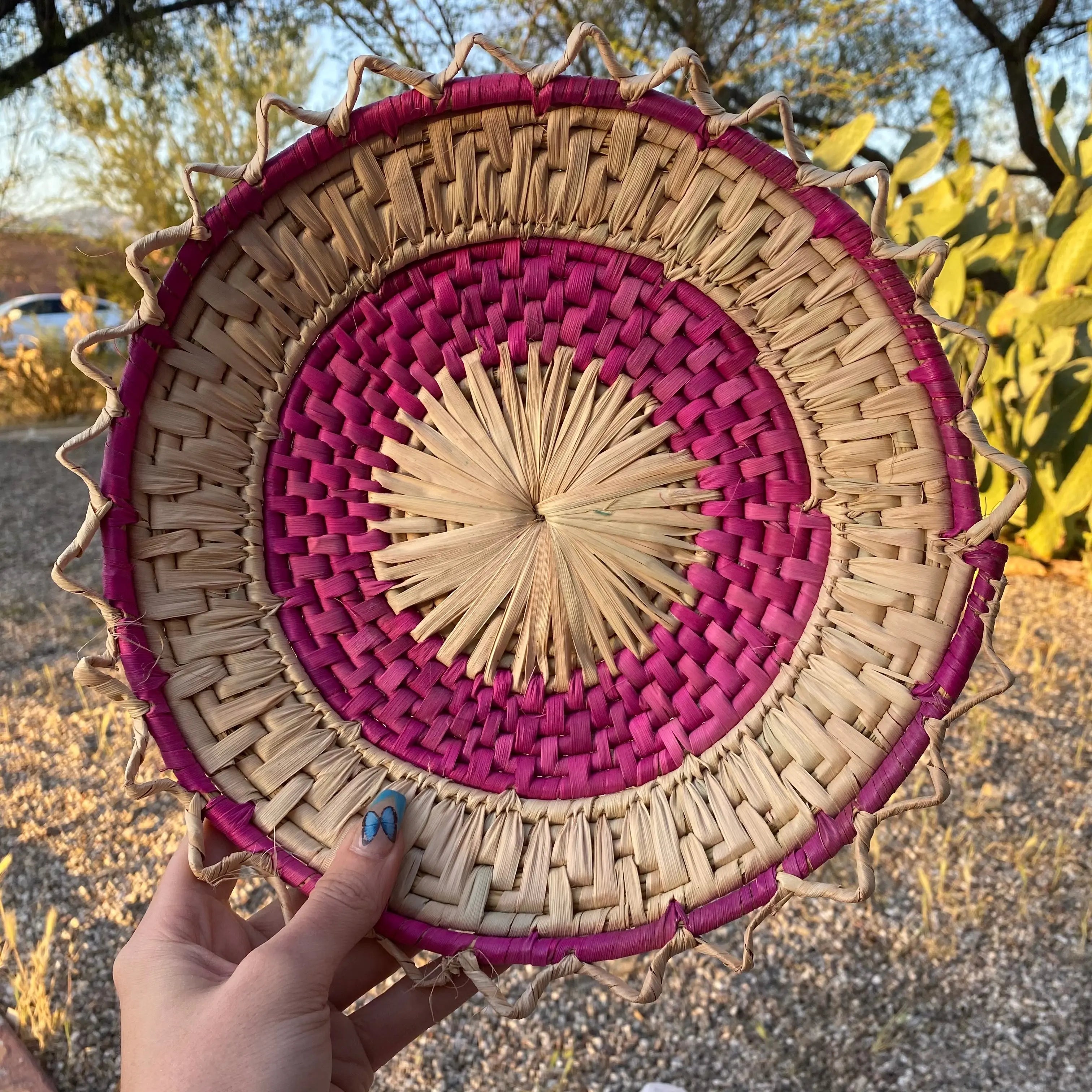 Handwoven Basket Arabella Crystals