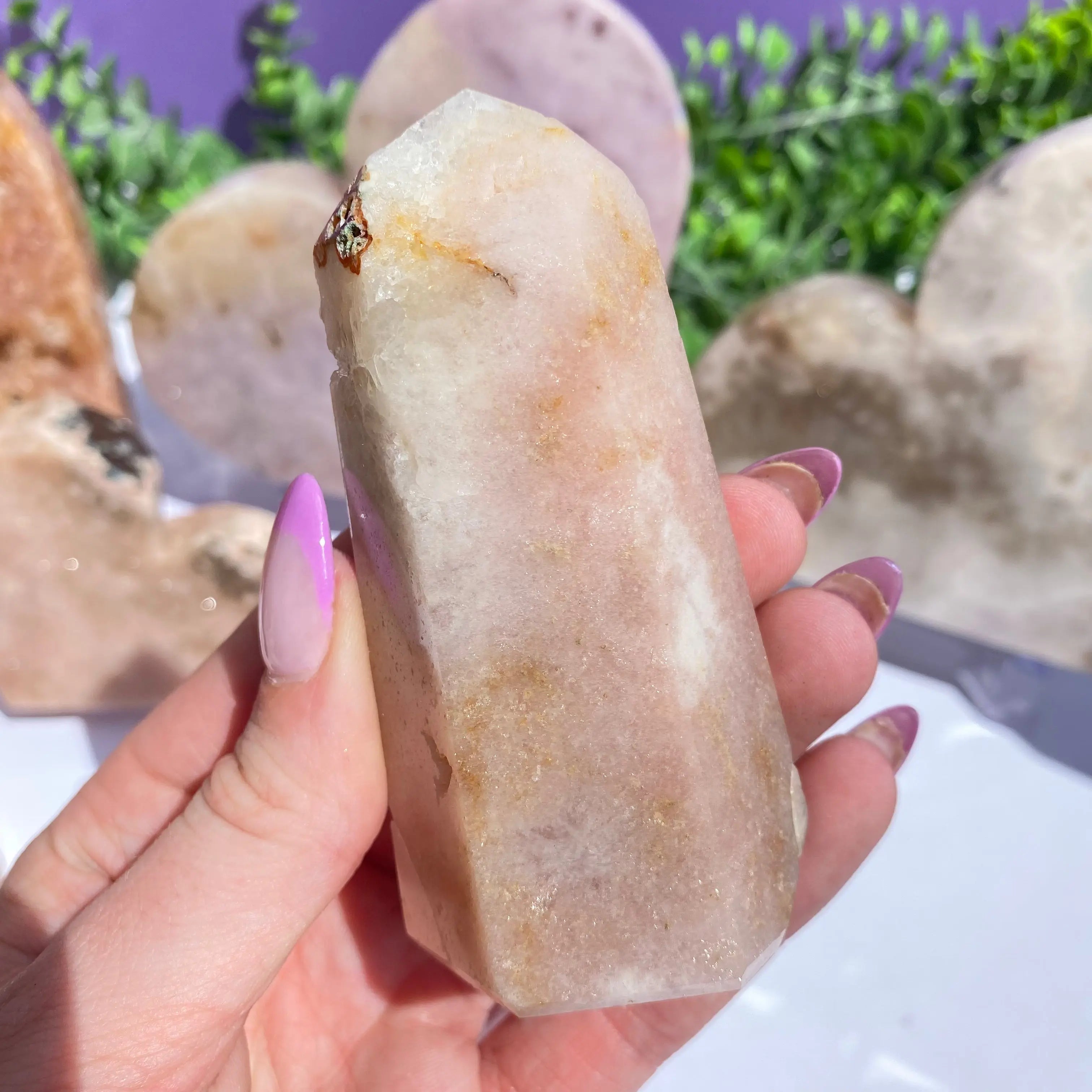 Pink Amethyst Point Arabella Crystals