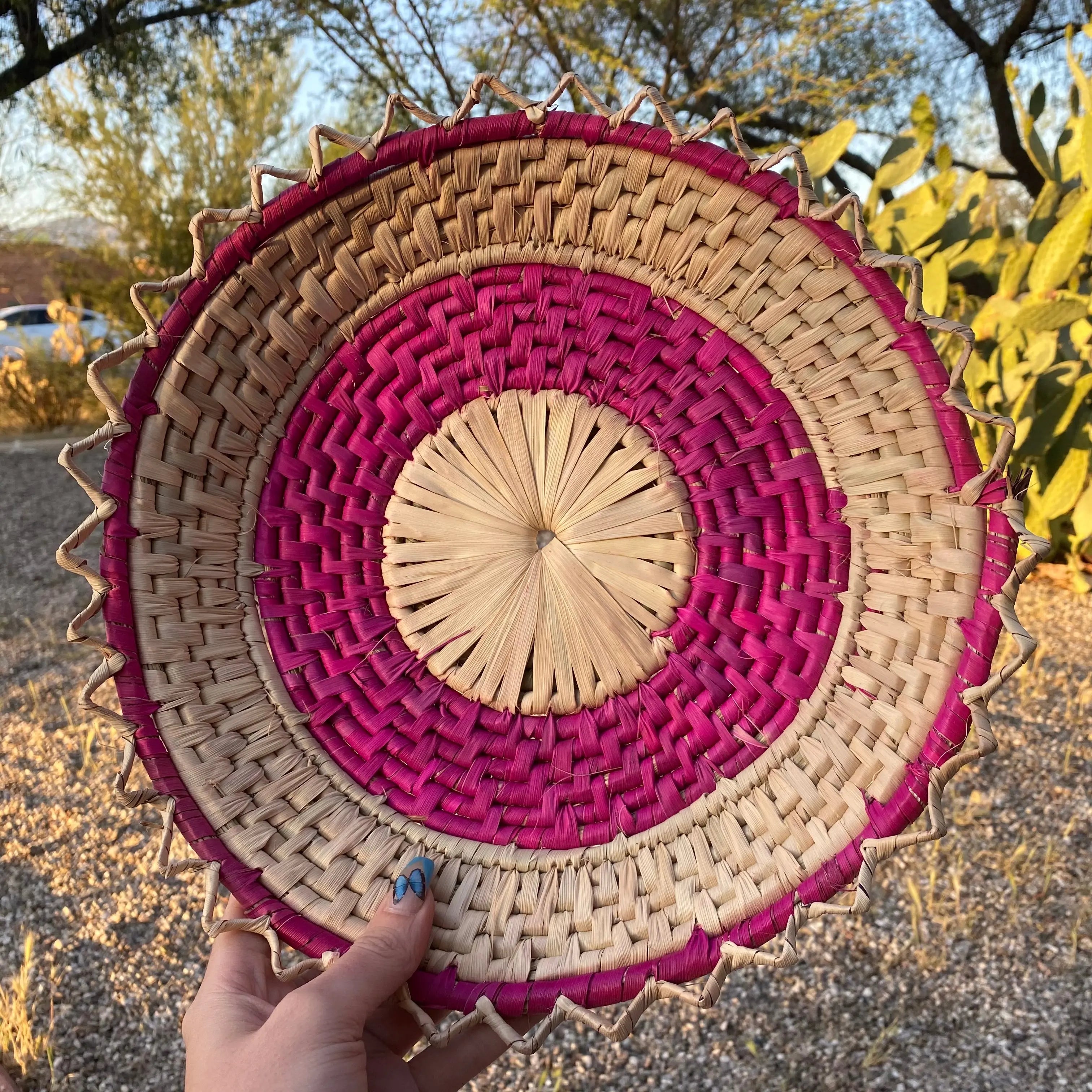 Handwoven Basket Arabella Crystals