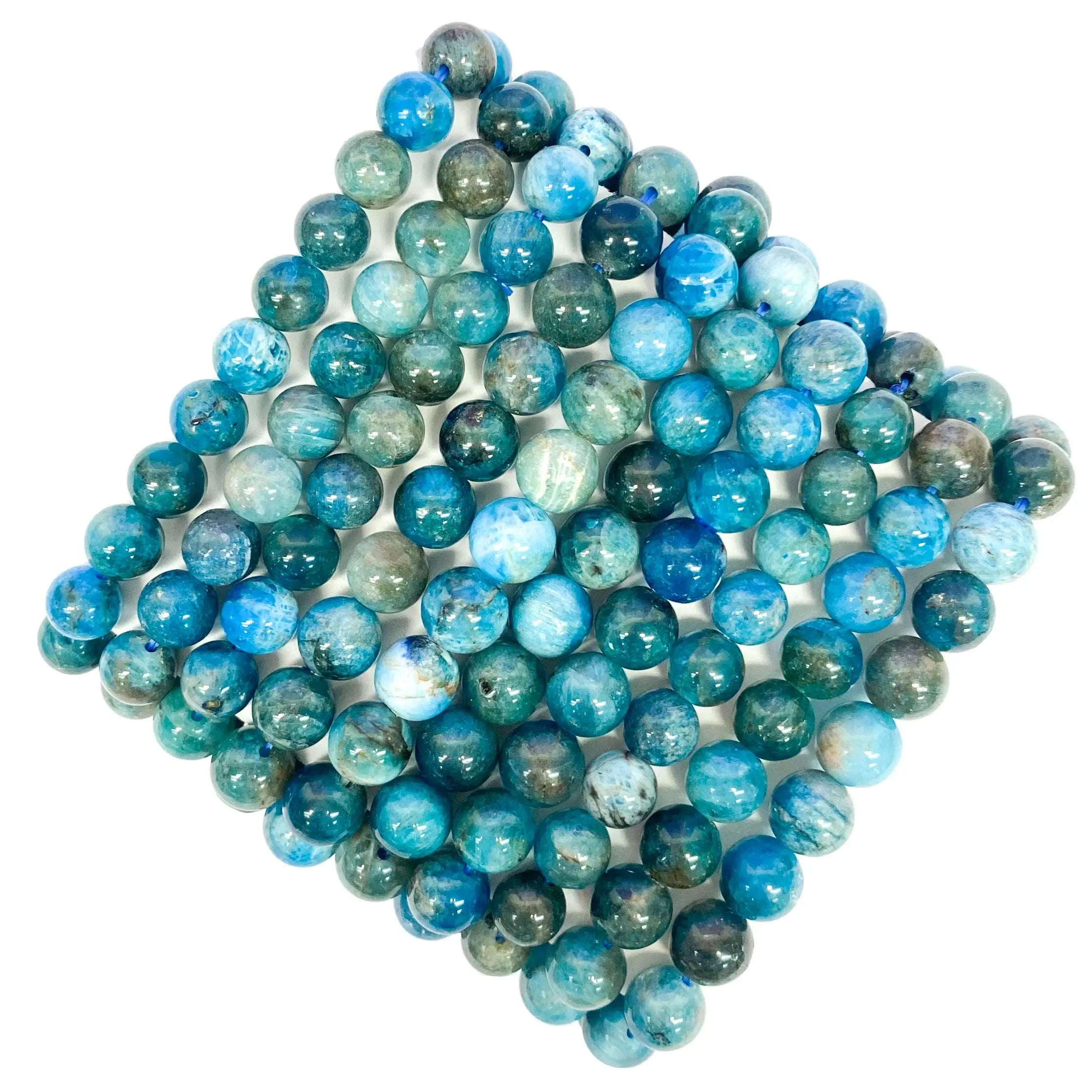 Apatite Beaded Gemstone Bracelet Arabella Crystals
