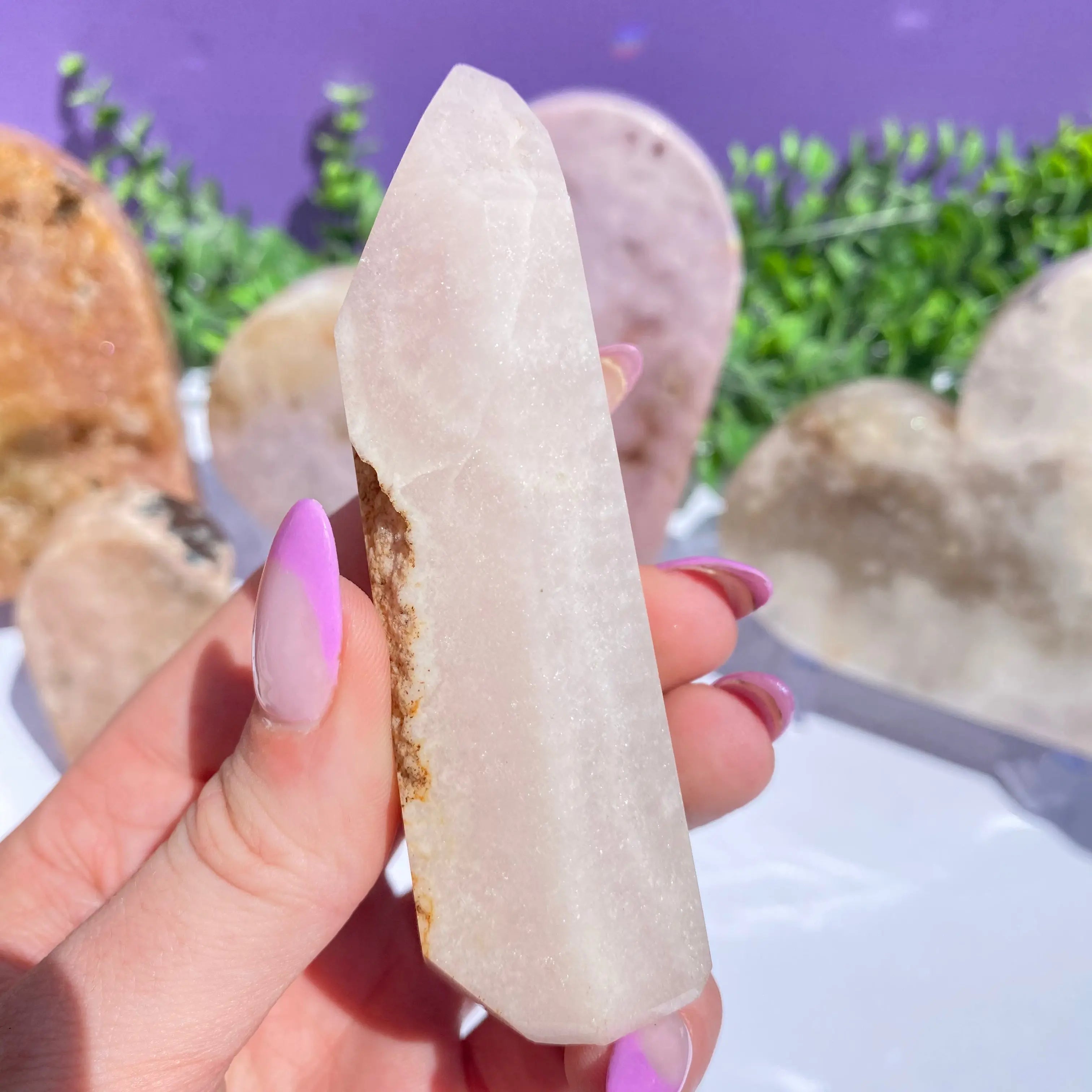 Pink Amethyst Point Arabella Crystals