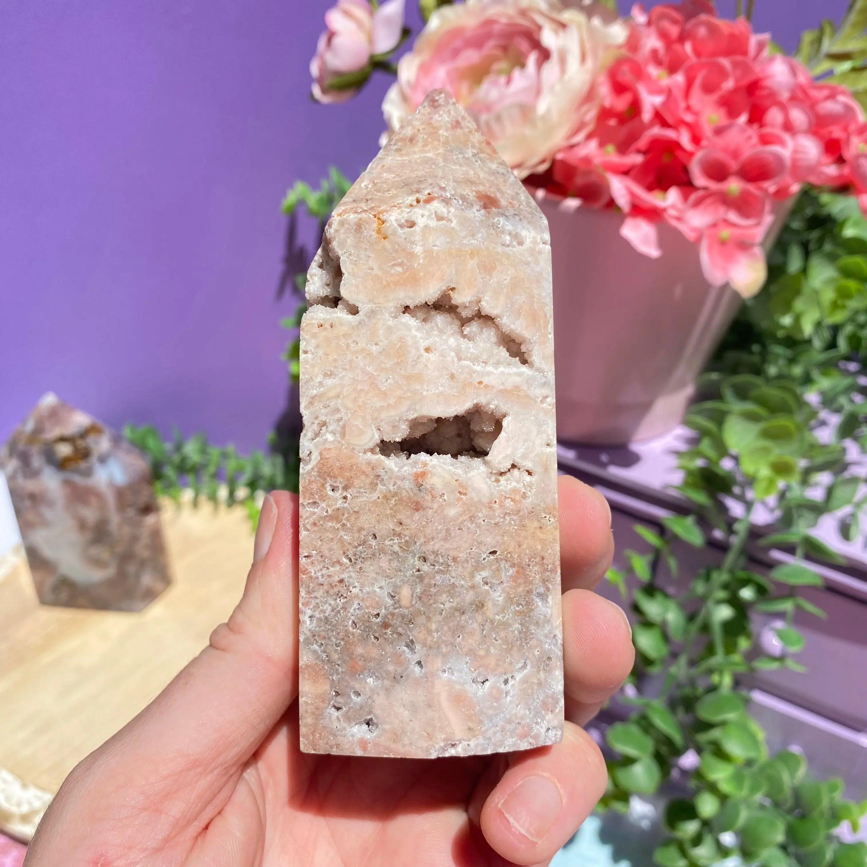 Pink Amethyst Point Arabella Crystals