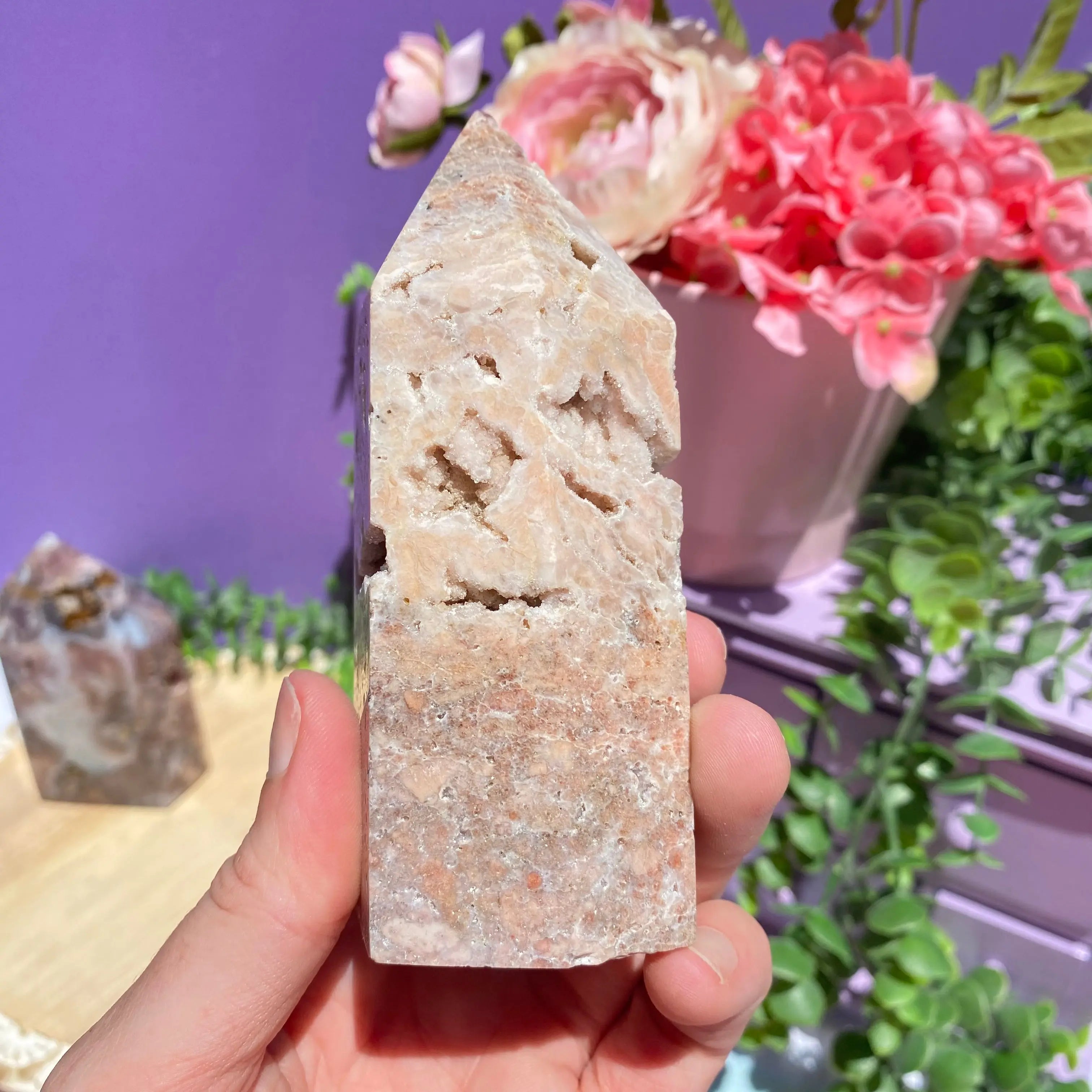 Pink Amethyst Point Arabella Crystals