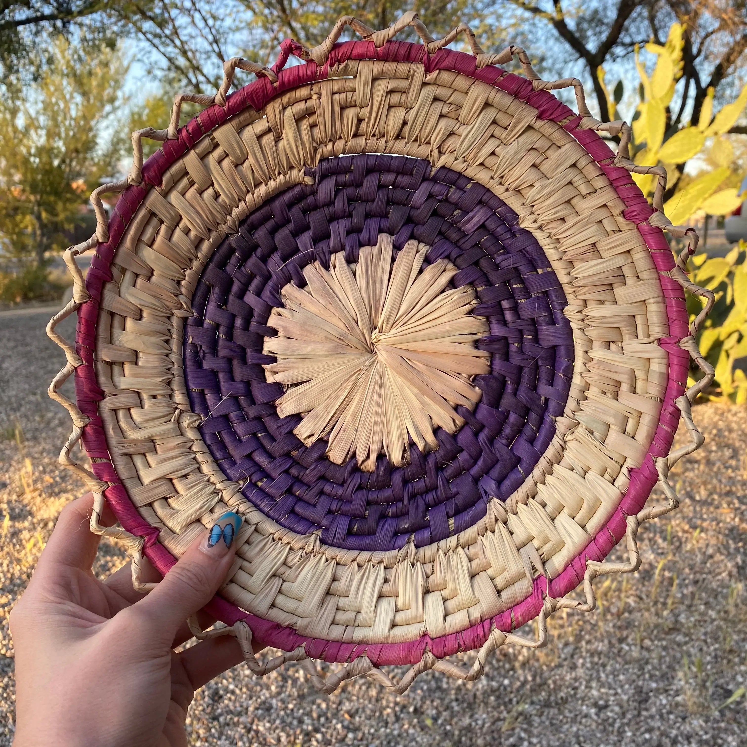 Handwoven Basket Arabella Crystals