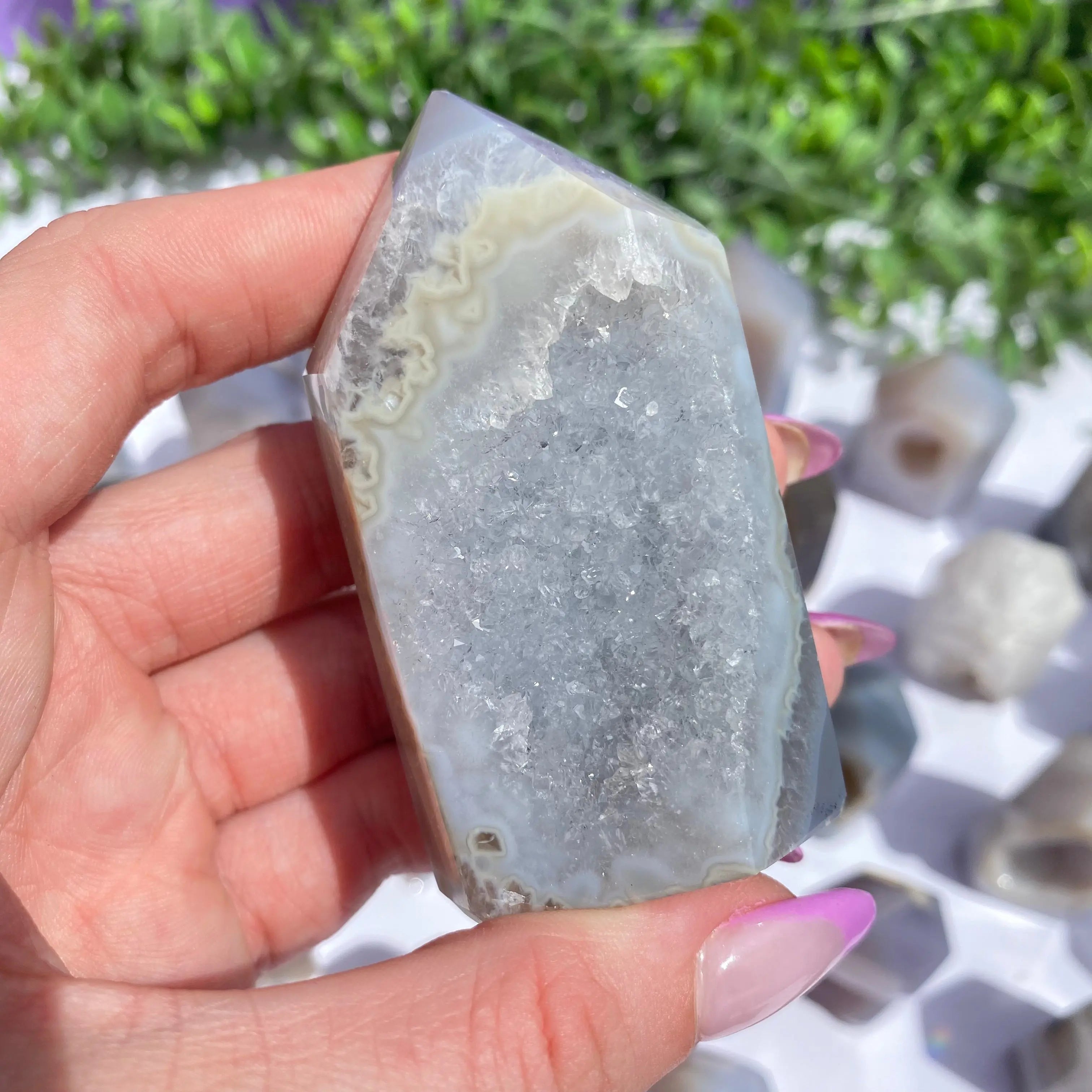 Druzy Agate Point Arabella Crystals