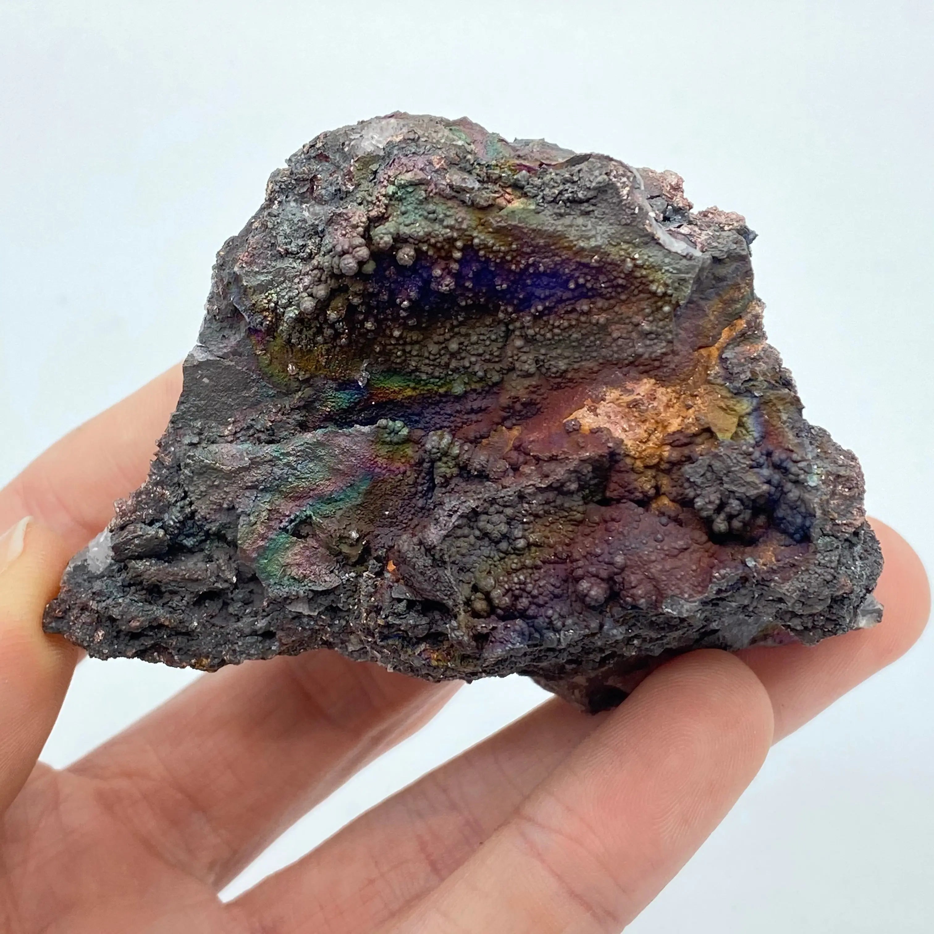 Iridescent Hematite on Turgite Arabella Crystals