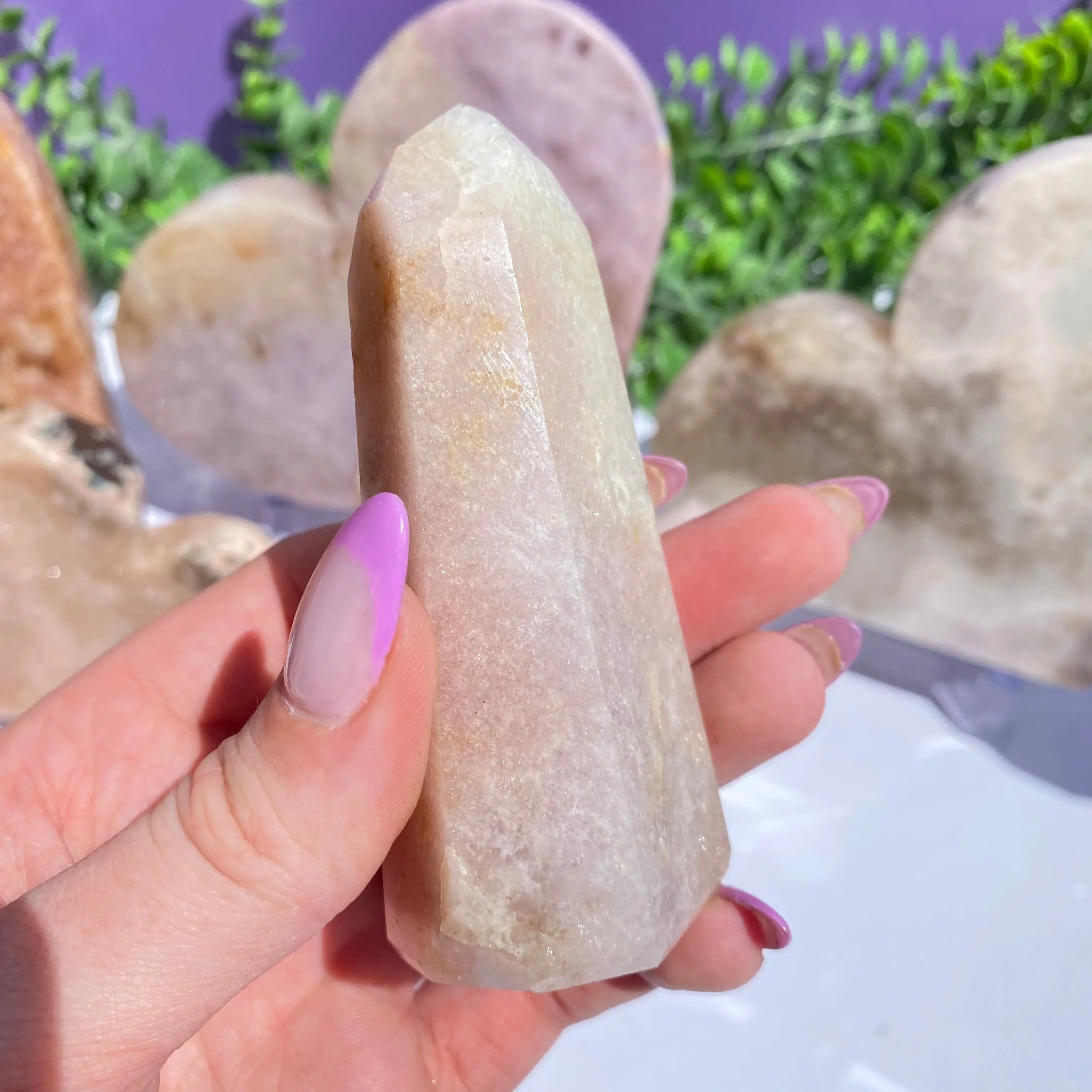 Pink Amethyst Point Arabella Crystals