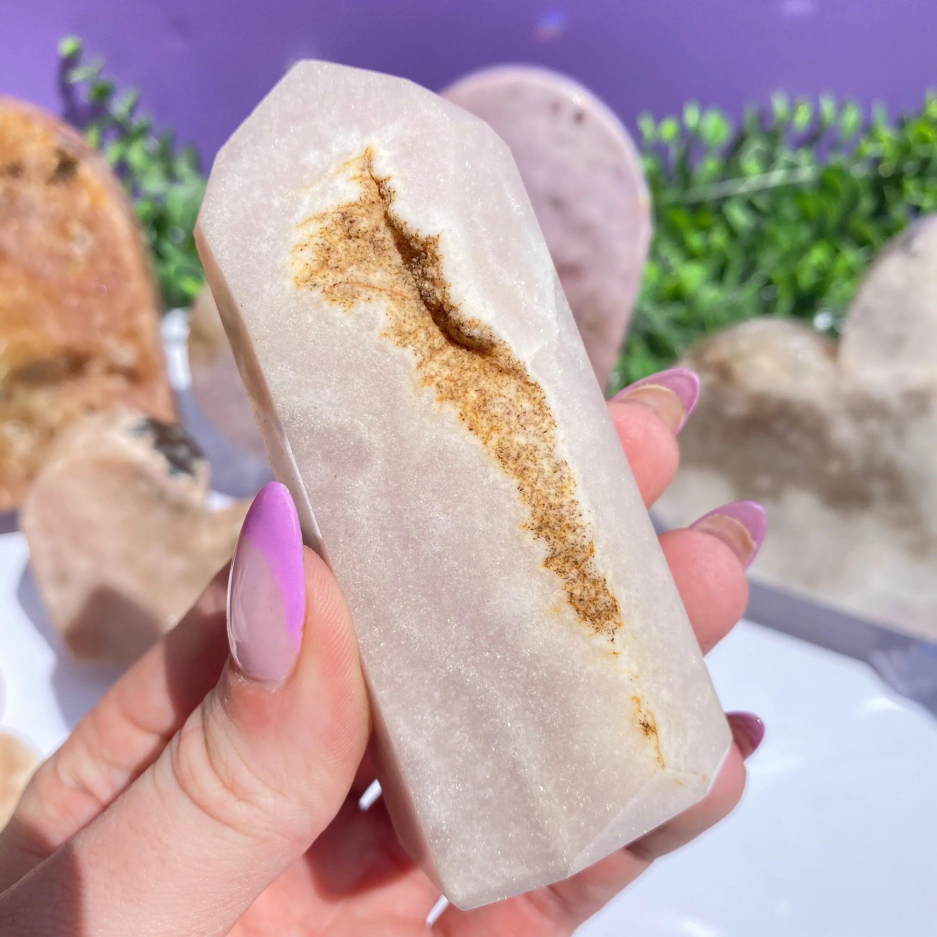 Pink Amethyst Point Arabella Crystals