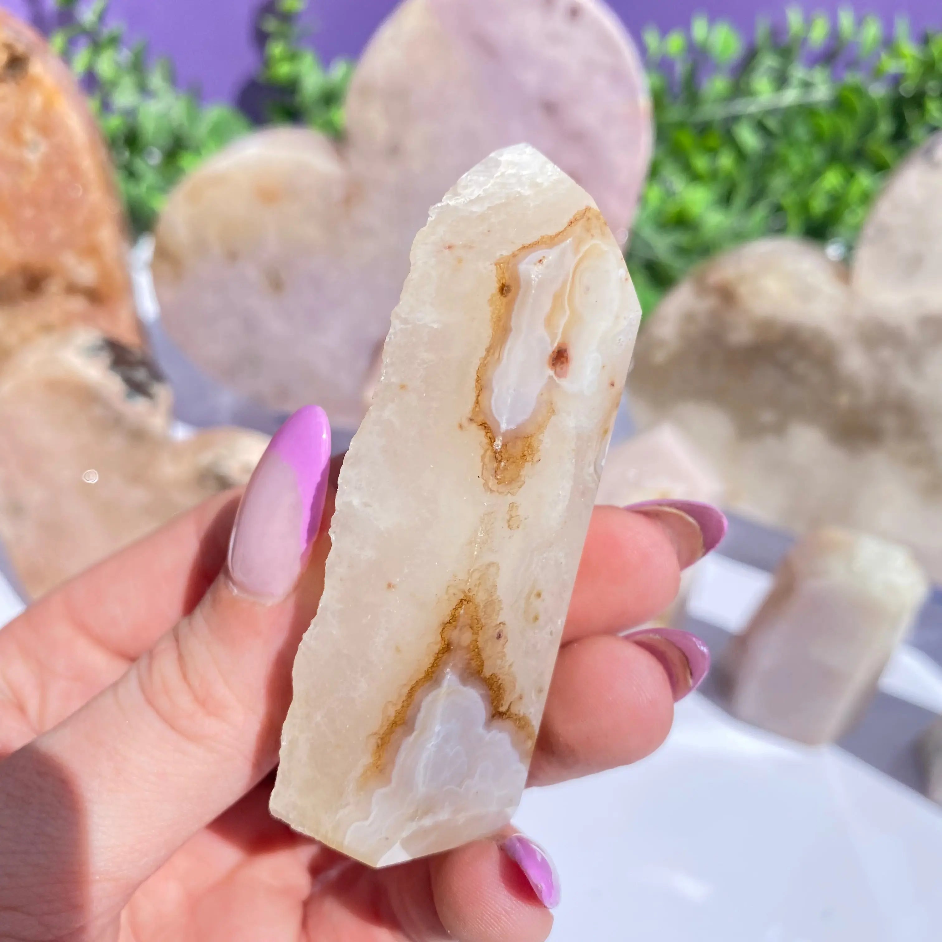 Pink Amethyst Point Arabella Crystals
