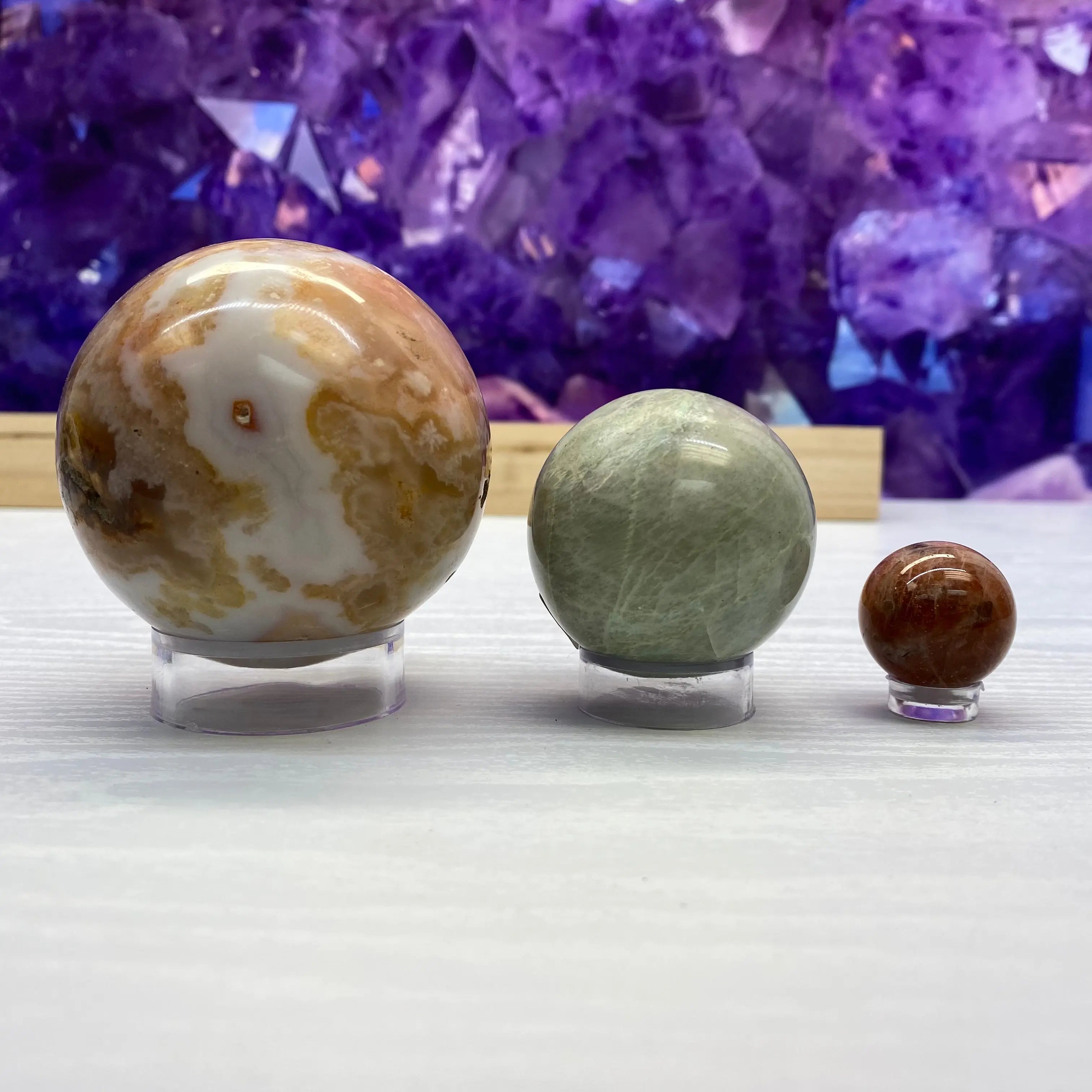 Acrylic Sphere Stands Arabella Crystals