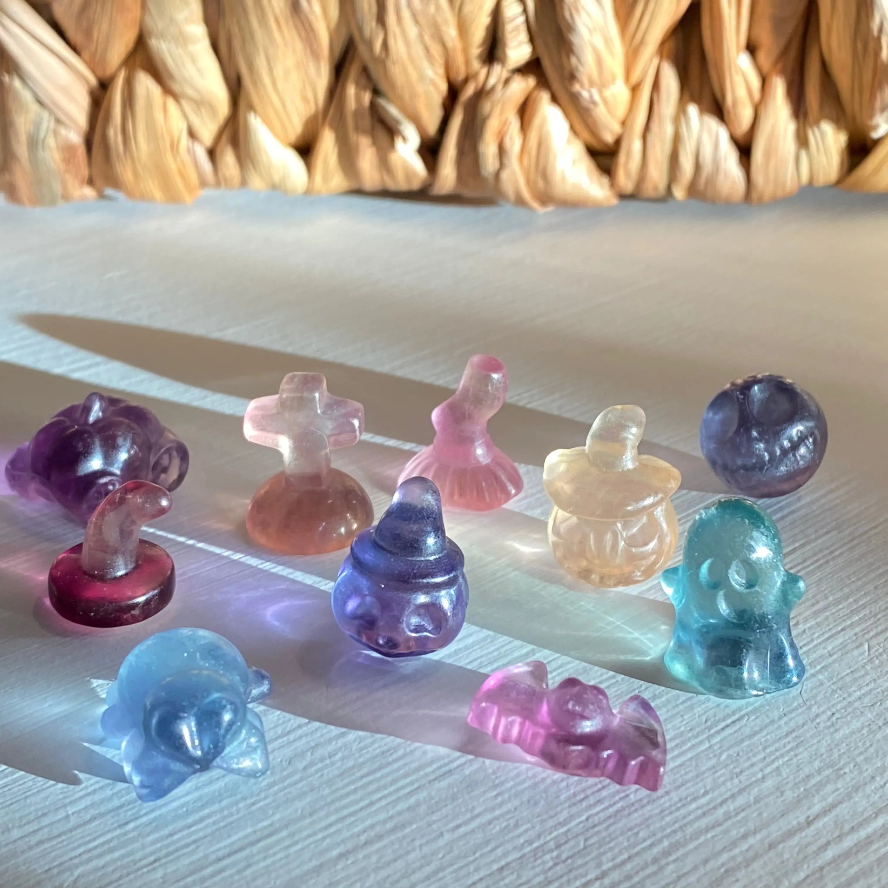 Mini Fluorite Halloween Carvings Arabella Crystals