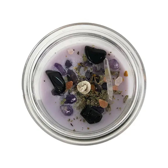 Protector Ritual Prayer Candle Notes of: Lavender, Sage & Cedar
