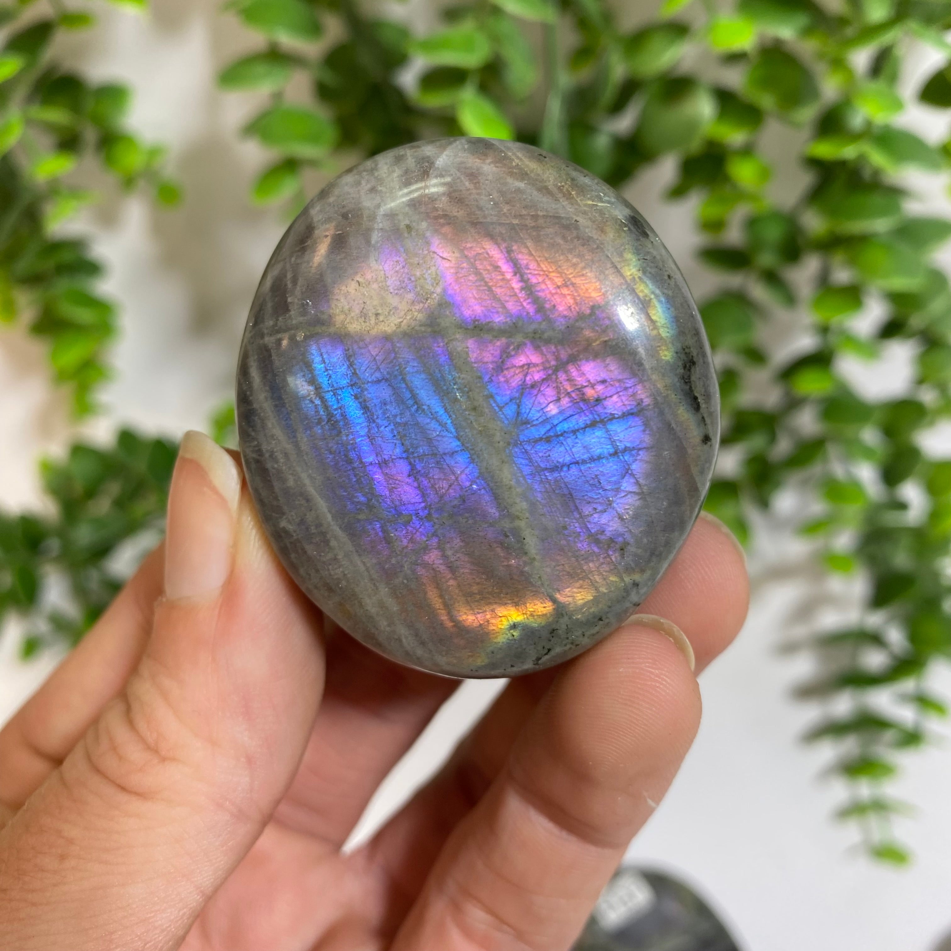 Purple Labradorite Palm Stone