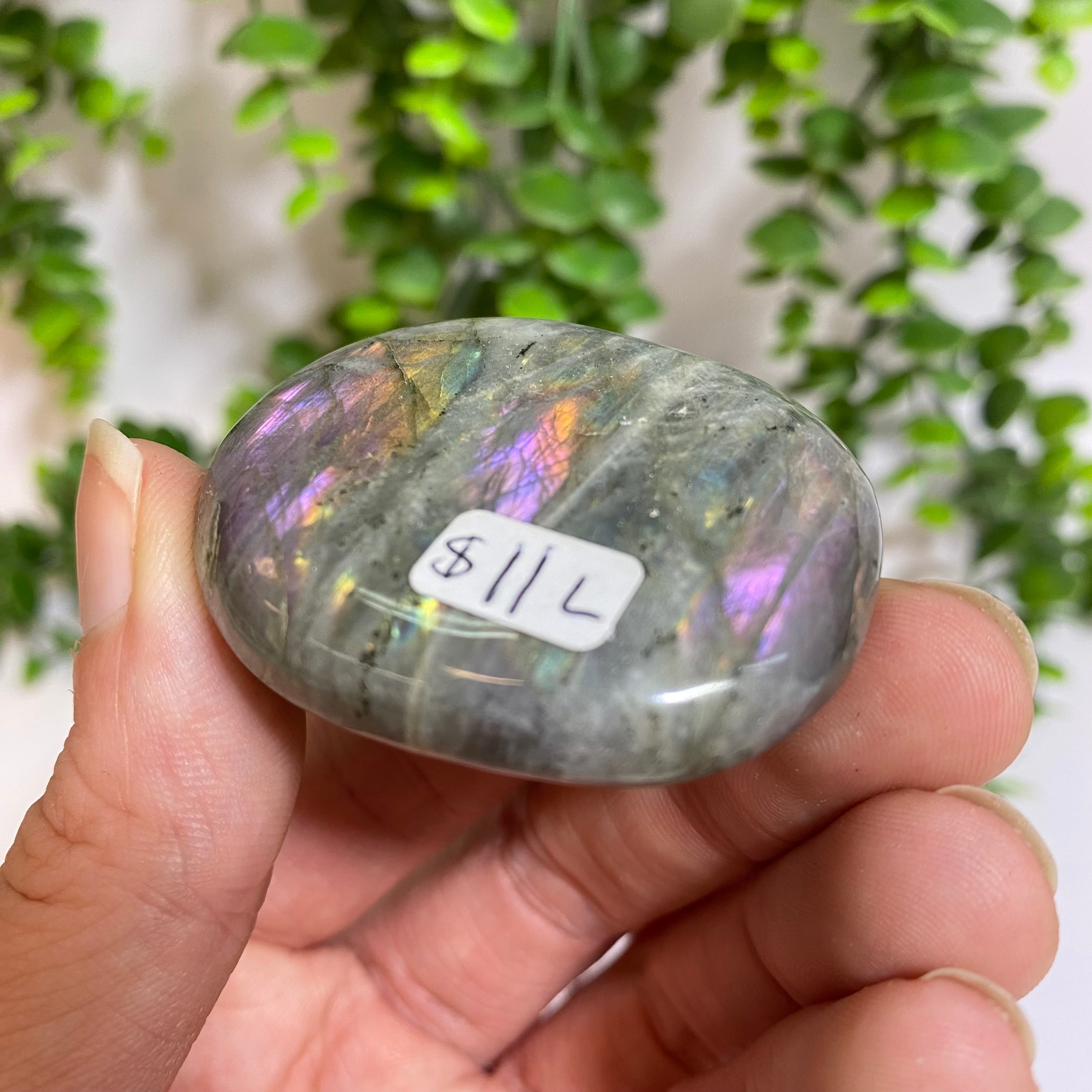 Purple Labradorite Palm Stone