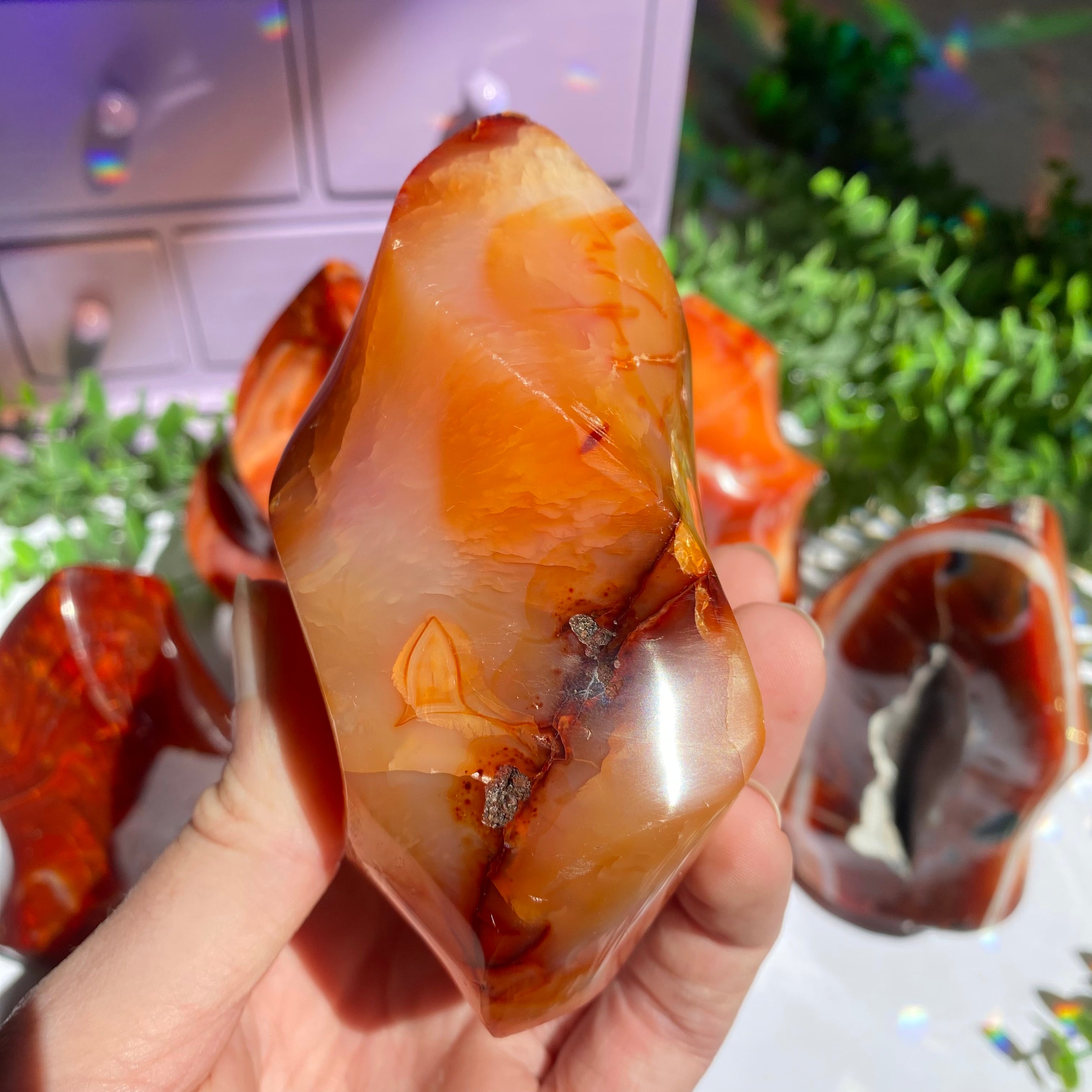 Carnelian Agate Flame