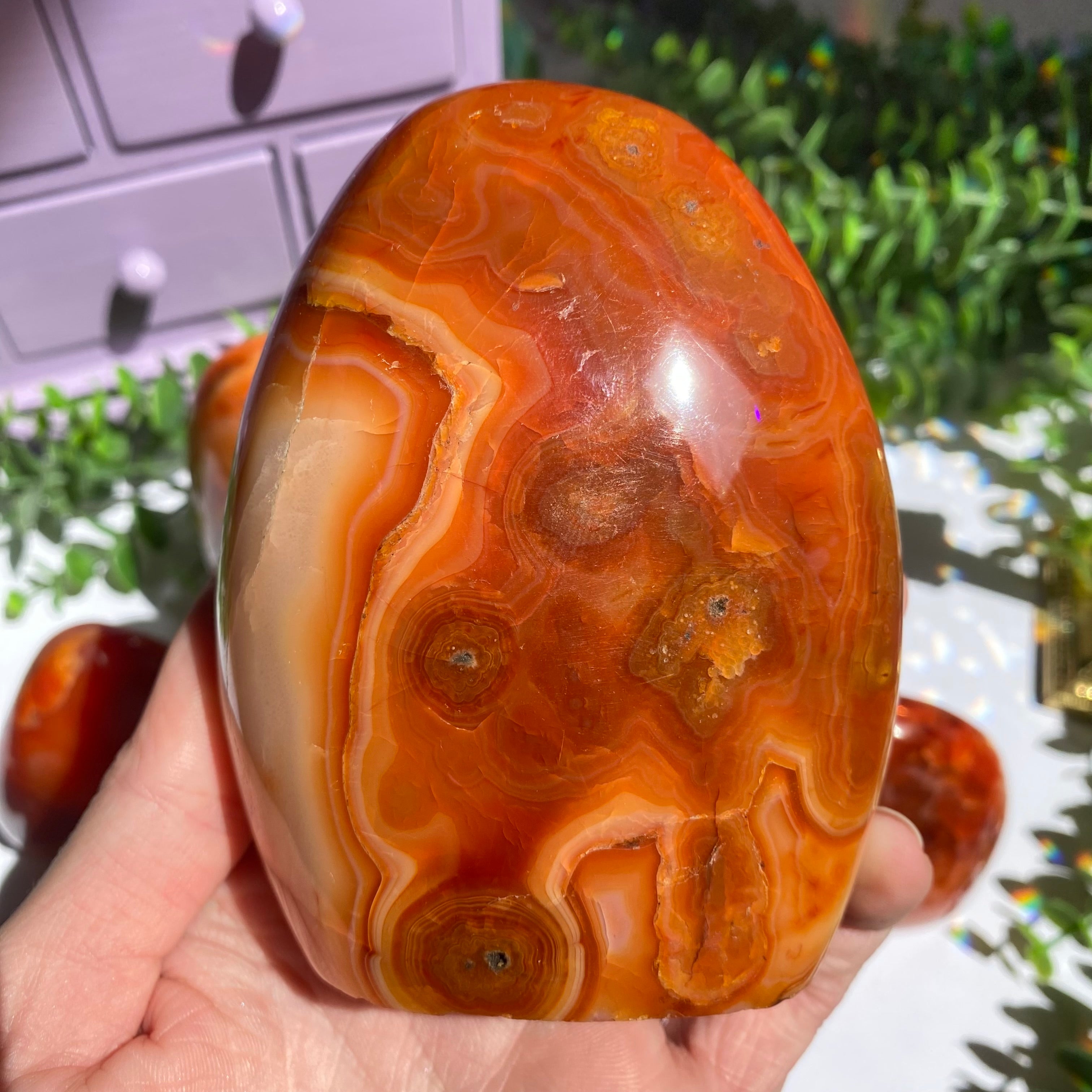 Agate Yellow Carnelian Stone Carnelian Agate Free Form – Arabella