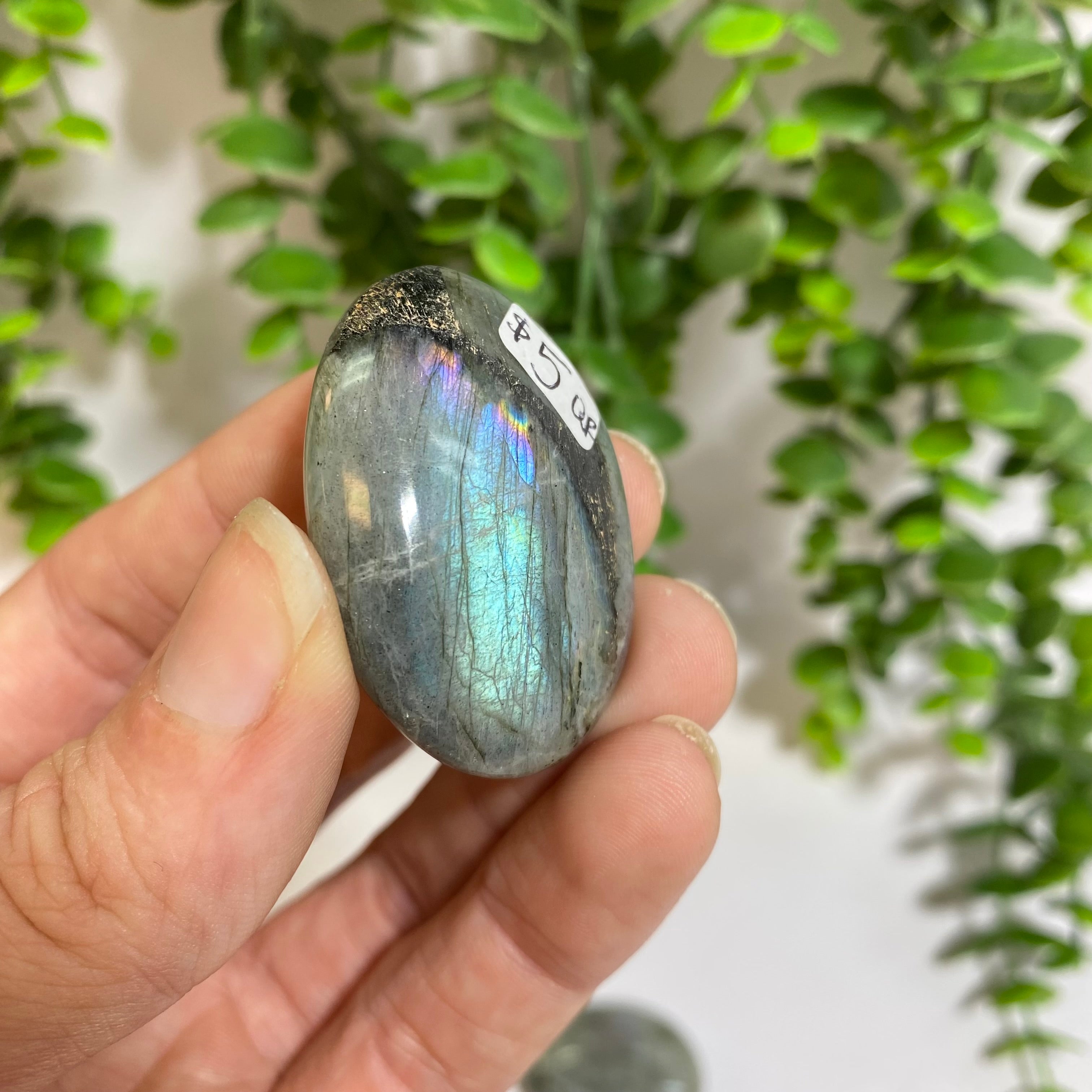 Purple Labradorite Palm Stone