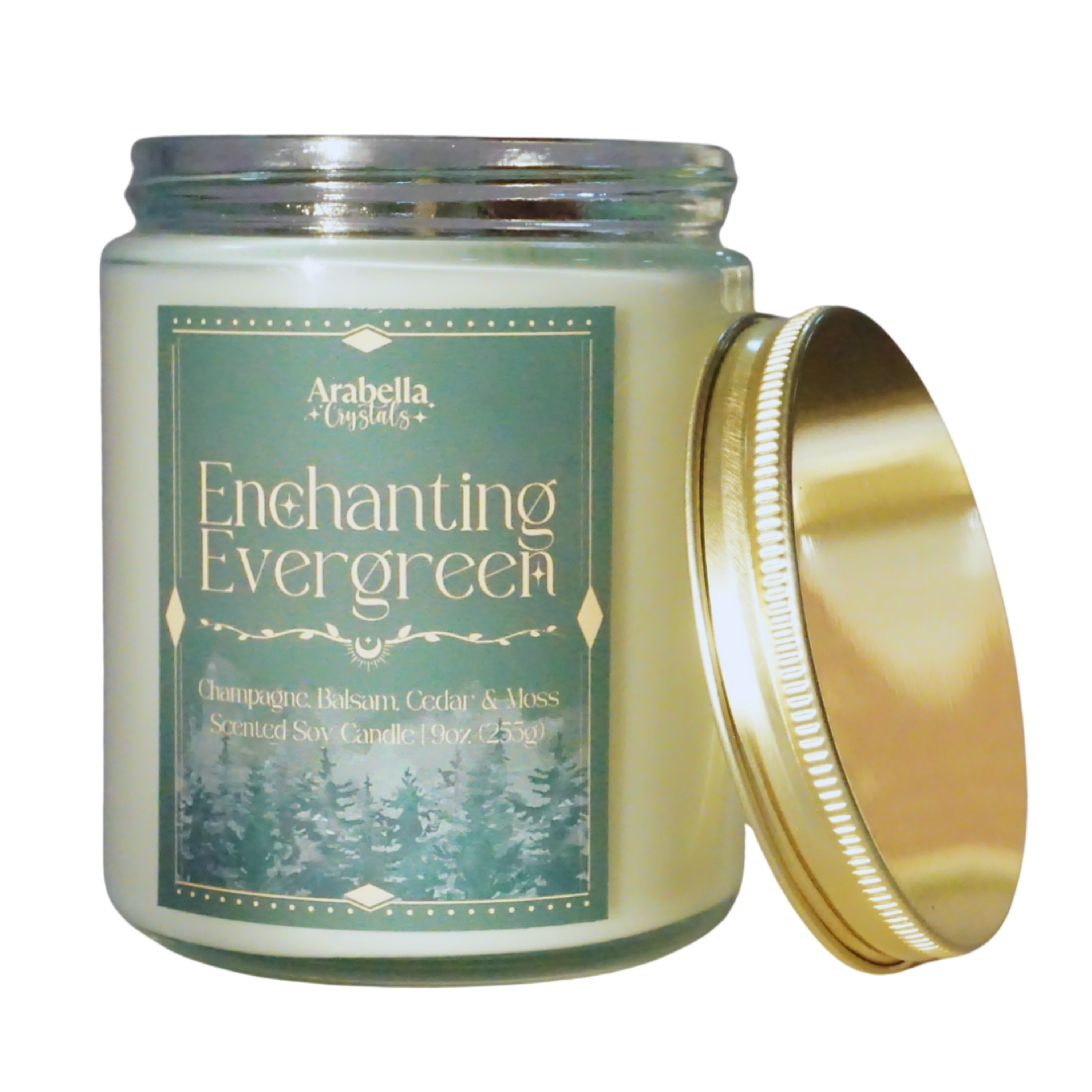 Enchanting Evergreen Holiday Candle | Champagne, Balsam, Cedar, Moss