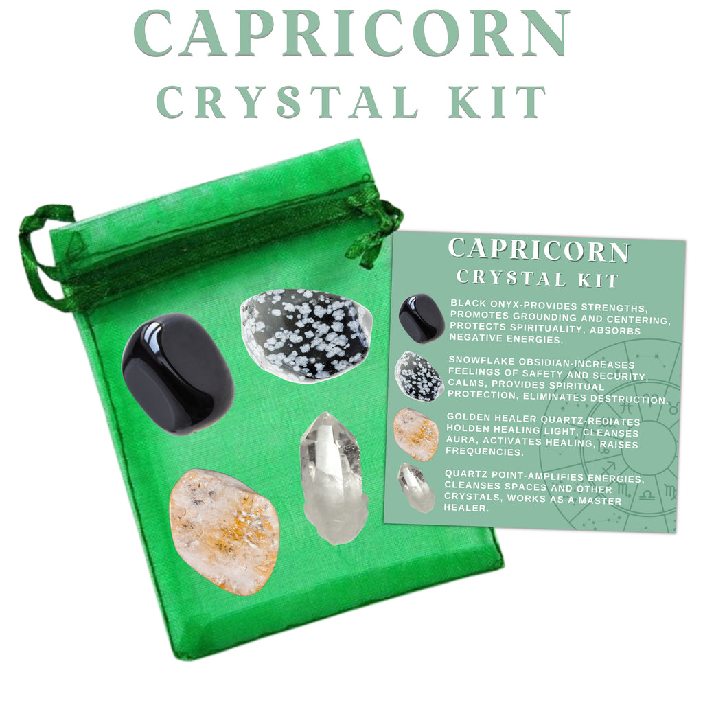 Capricorn Zodiac Crystal Kit