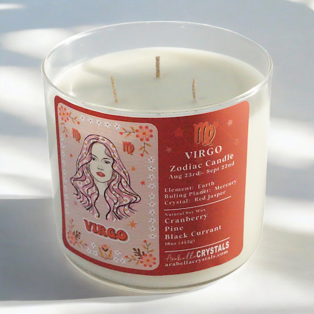 Virgo 3-Wick Zodiac Candle