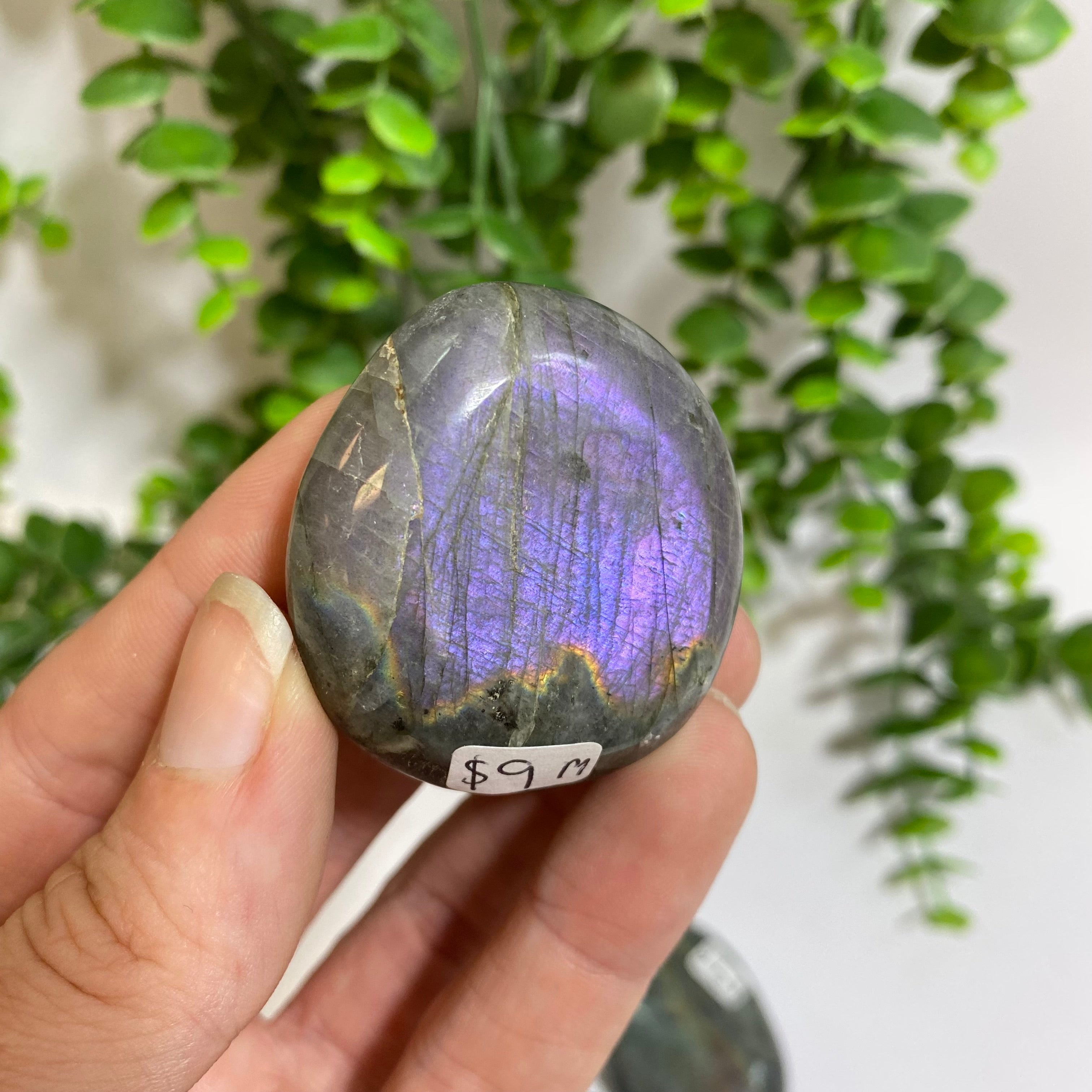 Purple Labradorite Palm Stone