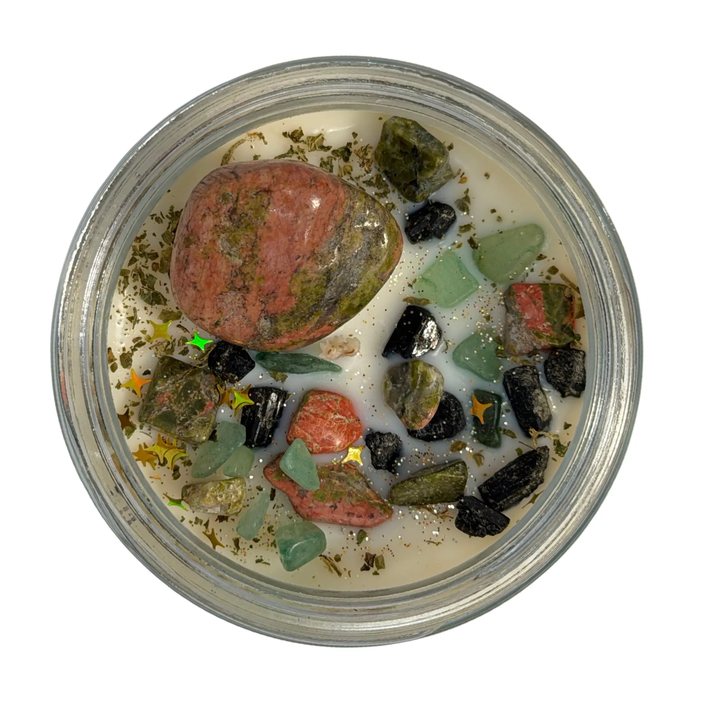 Forest Oracle Crystal Infused Soy Candle Notes of: Orange, Lily and Balsam