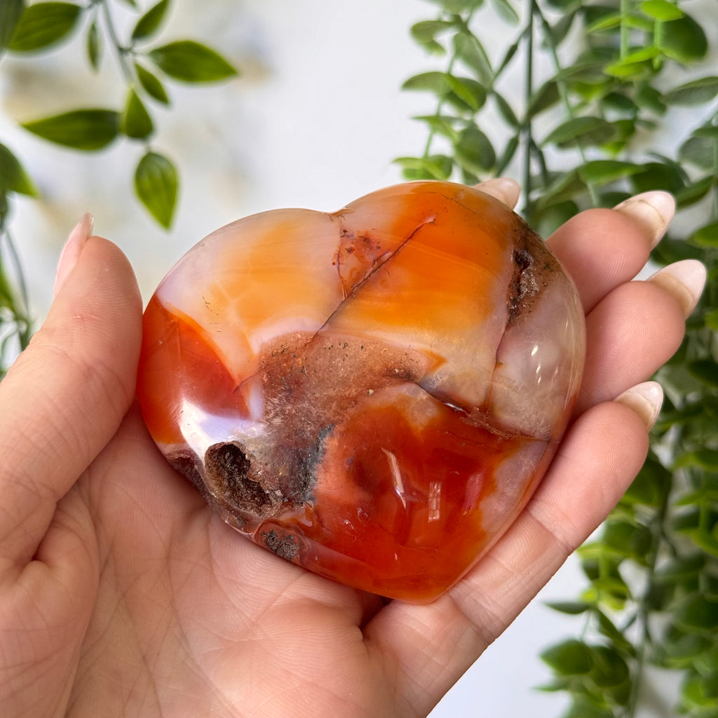 Carnelian Agate Heart