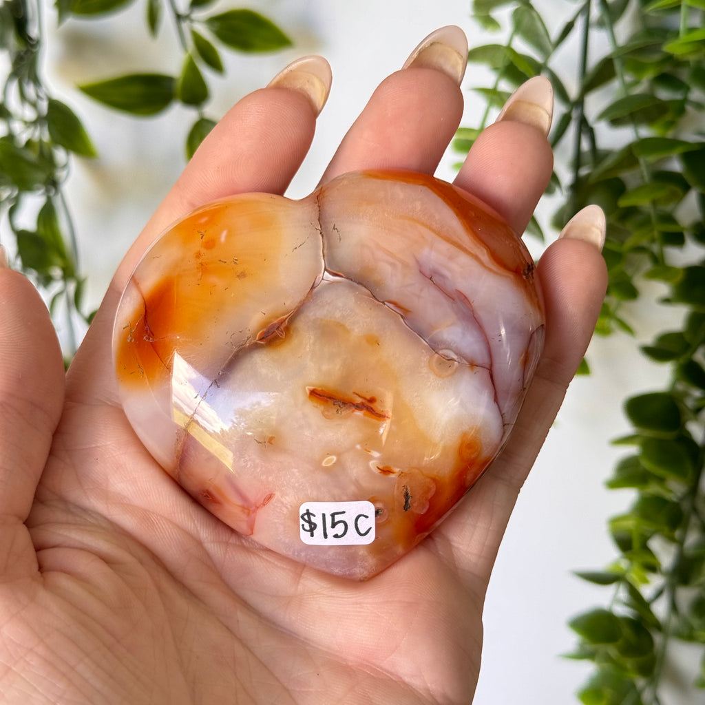 Carnelian Agate Heart