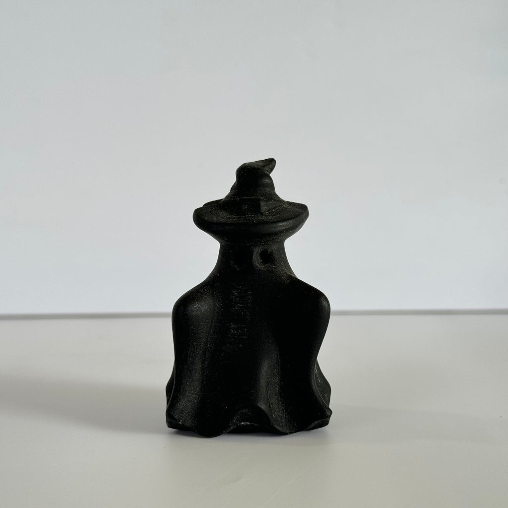 Obsidian Ghost with Witches Hat