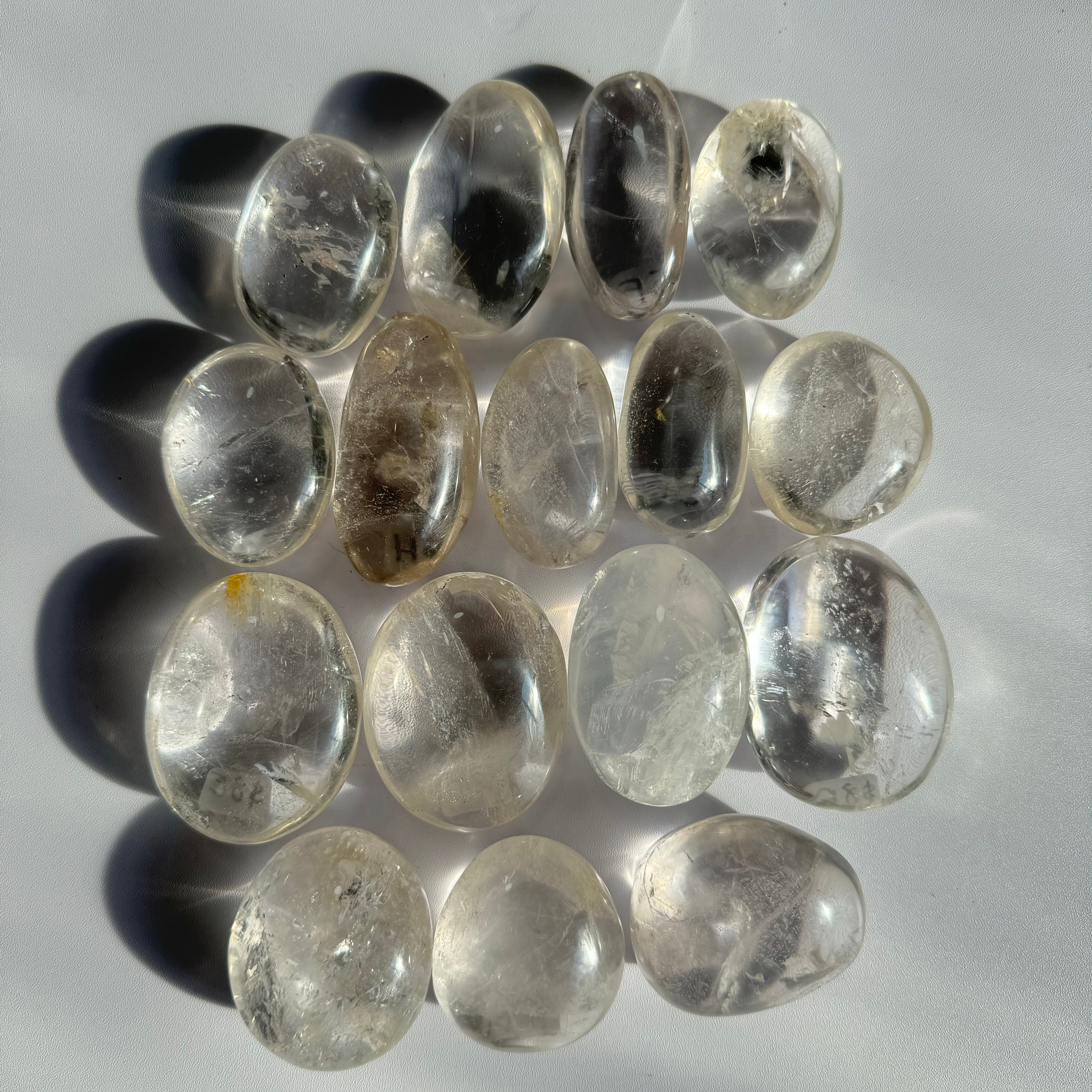 Clear Quartz Palm Stone