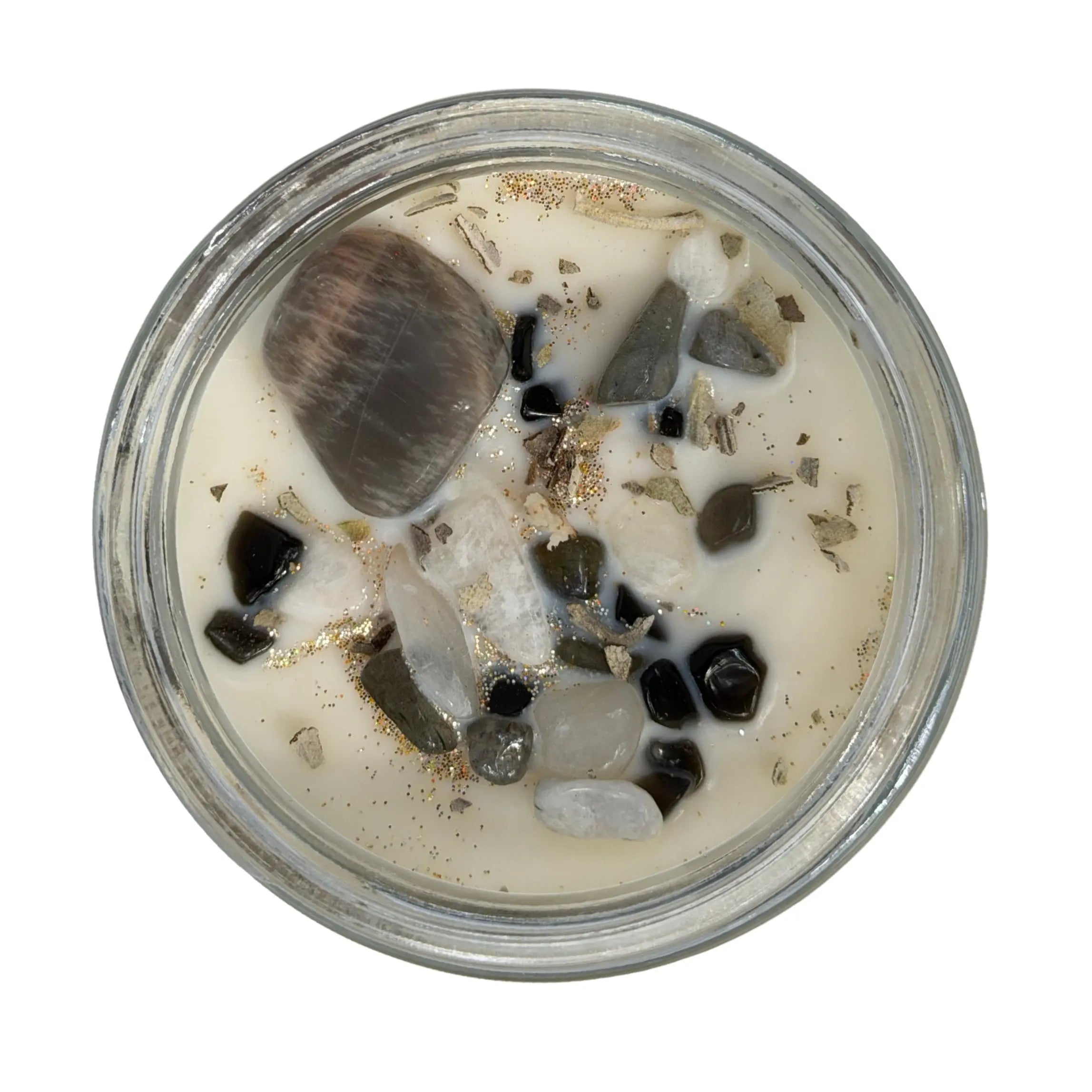 Nine Lives Crystal Infused Soy Candle Notes of: Blood Orange, Bourbon and Oakwood