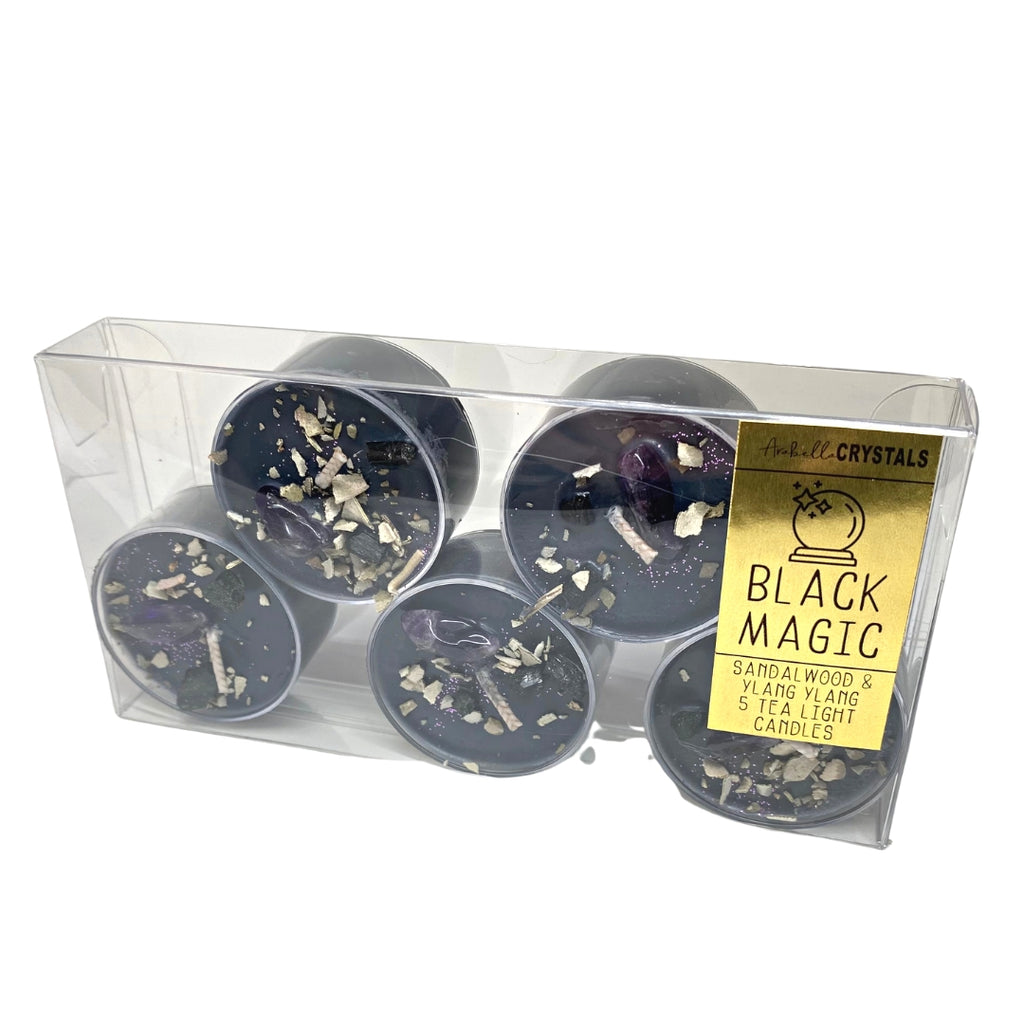 Black Magic Tea Light Candle Set