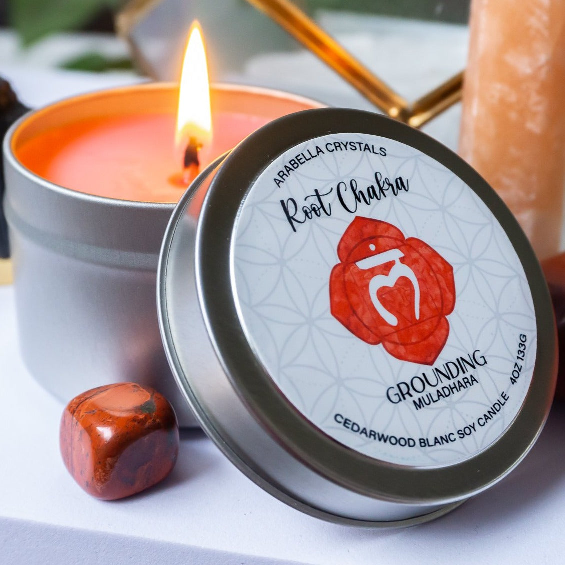 Root Chakra Balancing Candle 22 oz hot