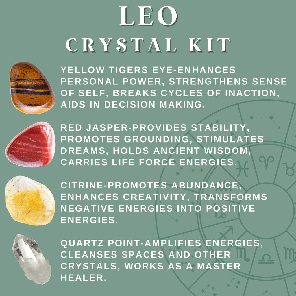 Leo Zodiac Crystal Kit