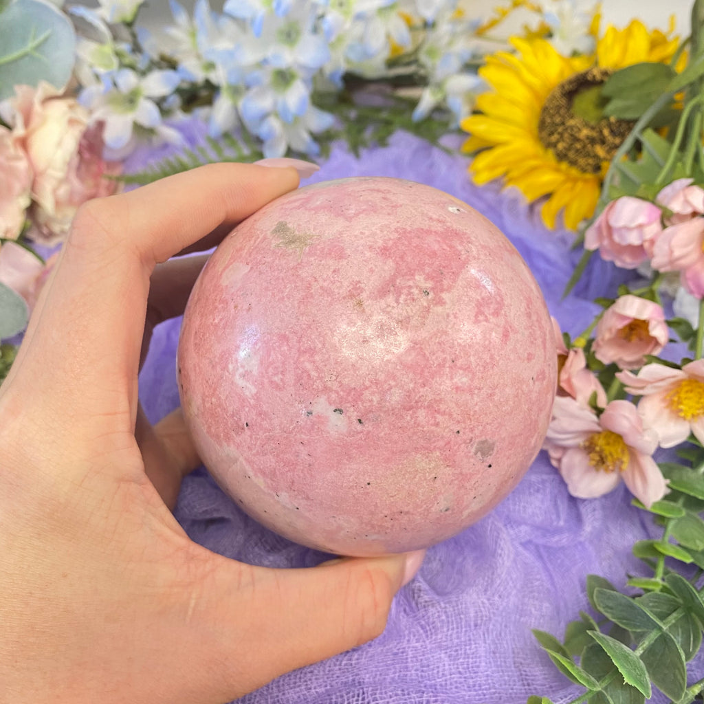 Pink Rhodonite Sphere