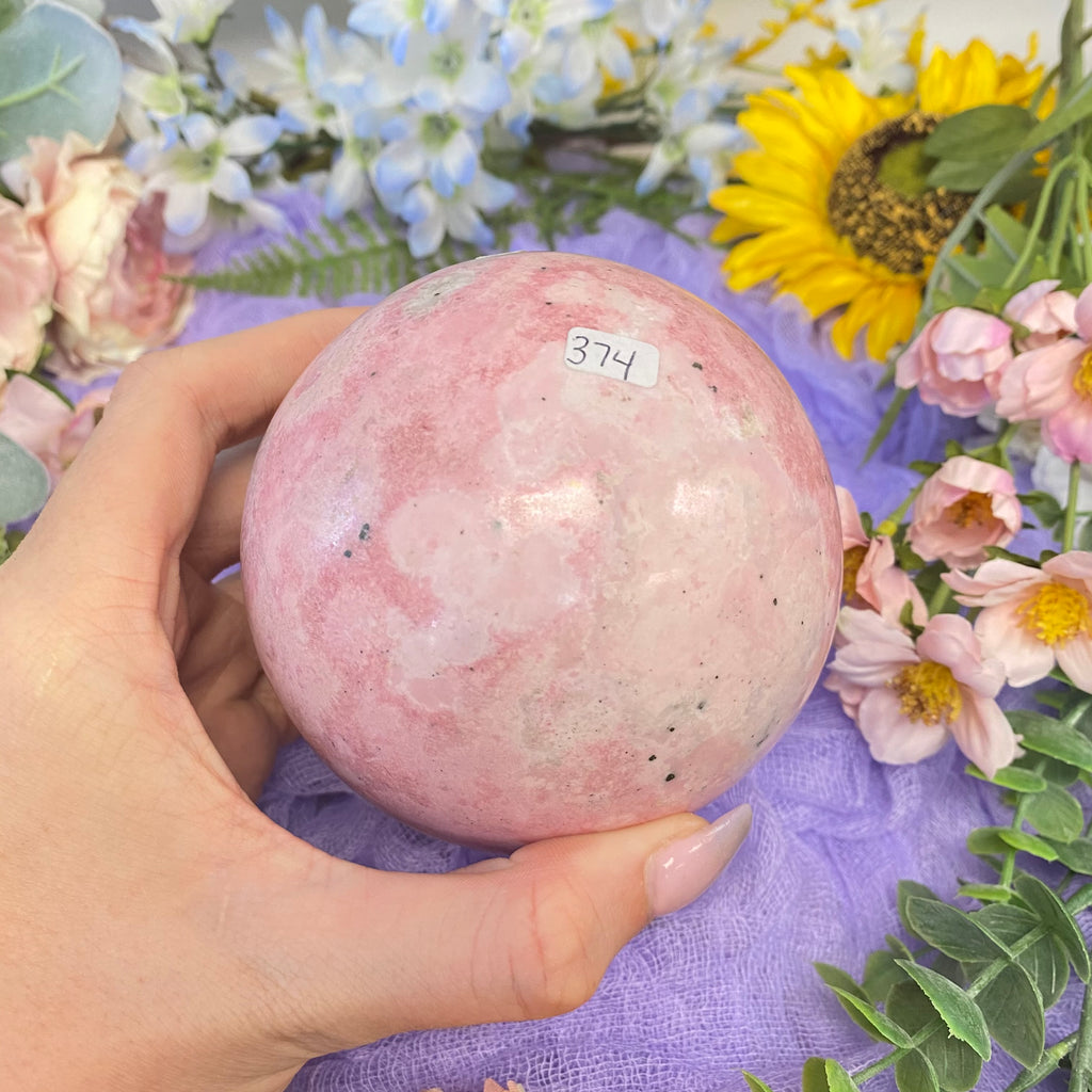 Pink Rhodonite Sphere
