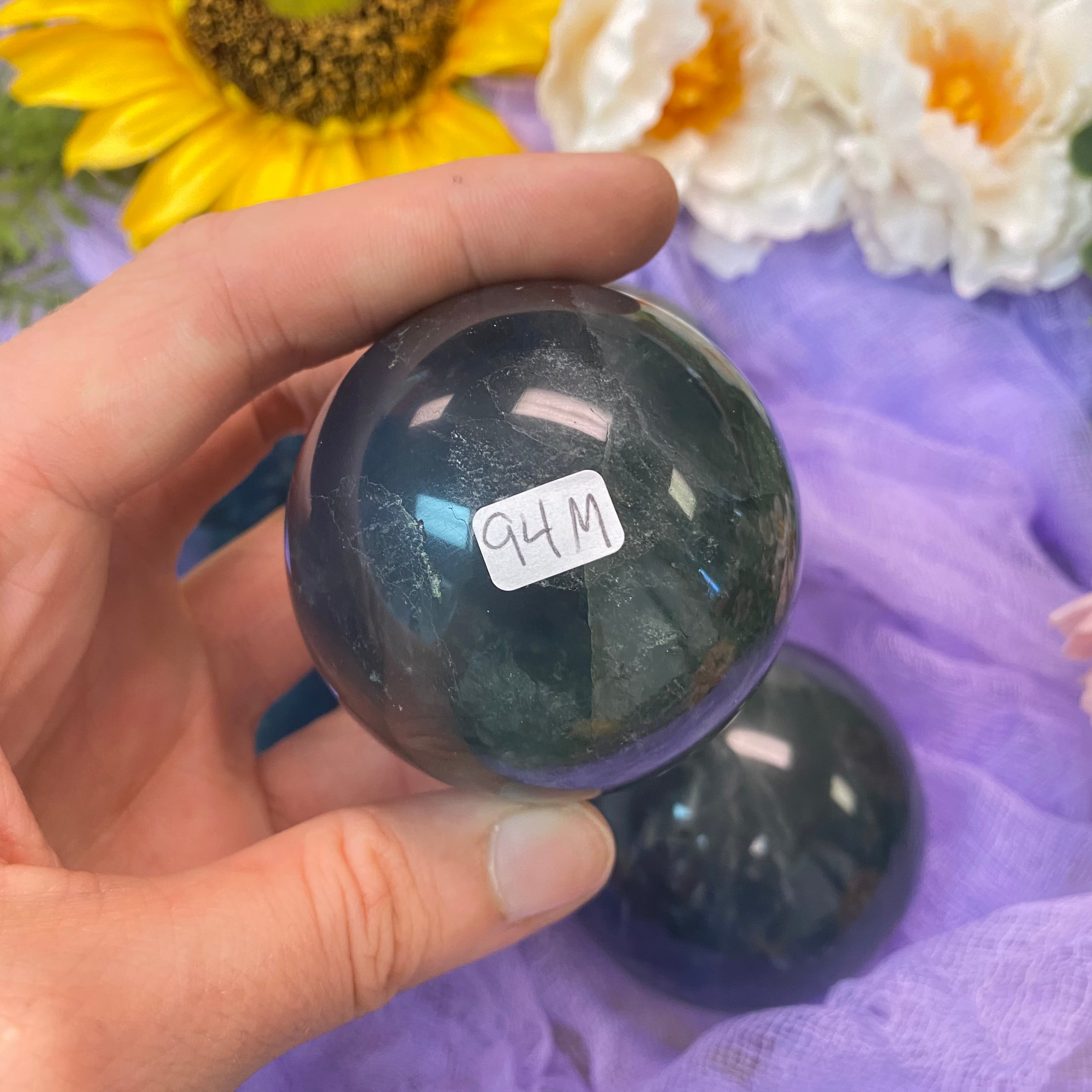 Blue Fluorite Sphere